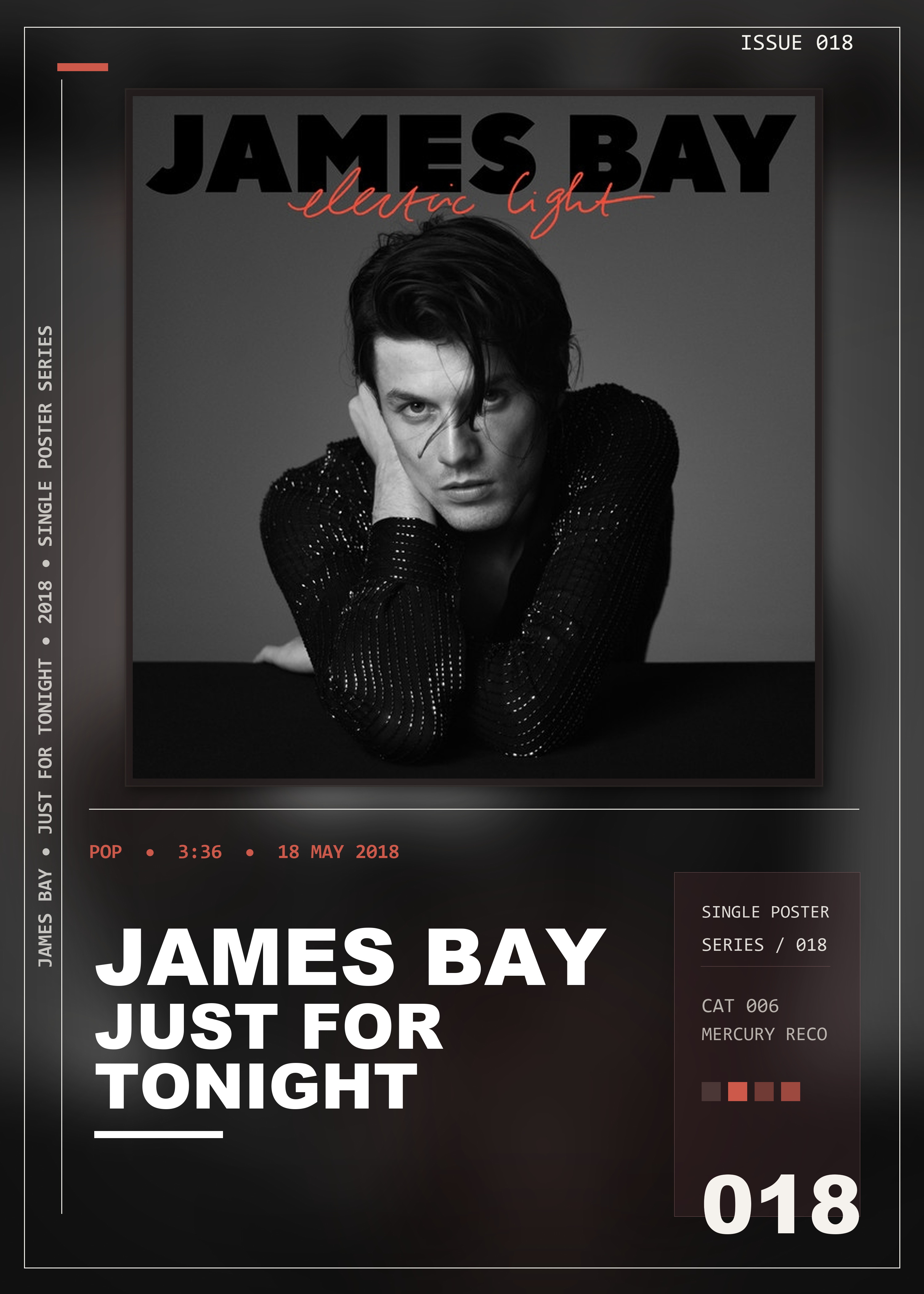Music poster: James Bay - Just For Tonight