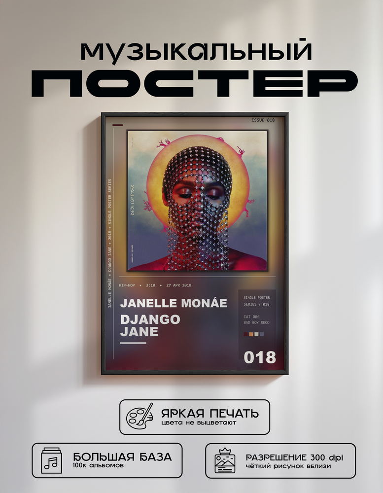 Music poster: Janelle Monáe - Django Jane