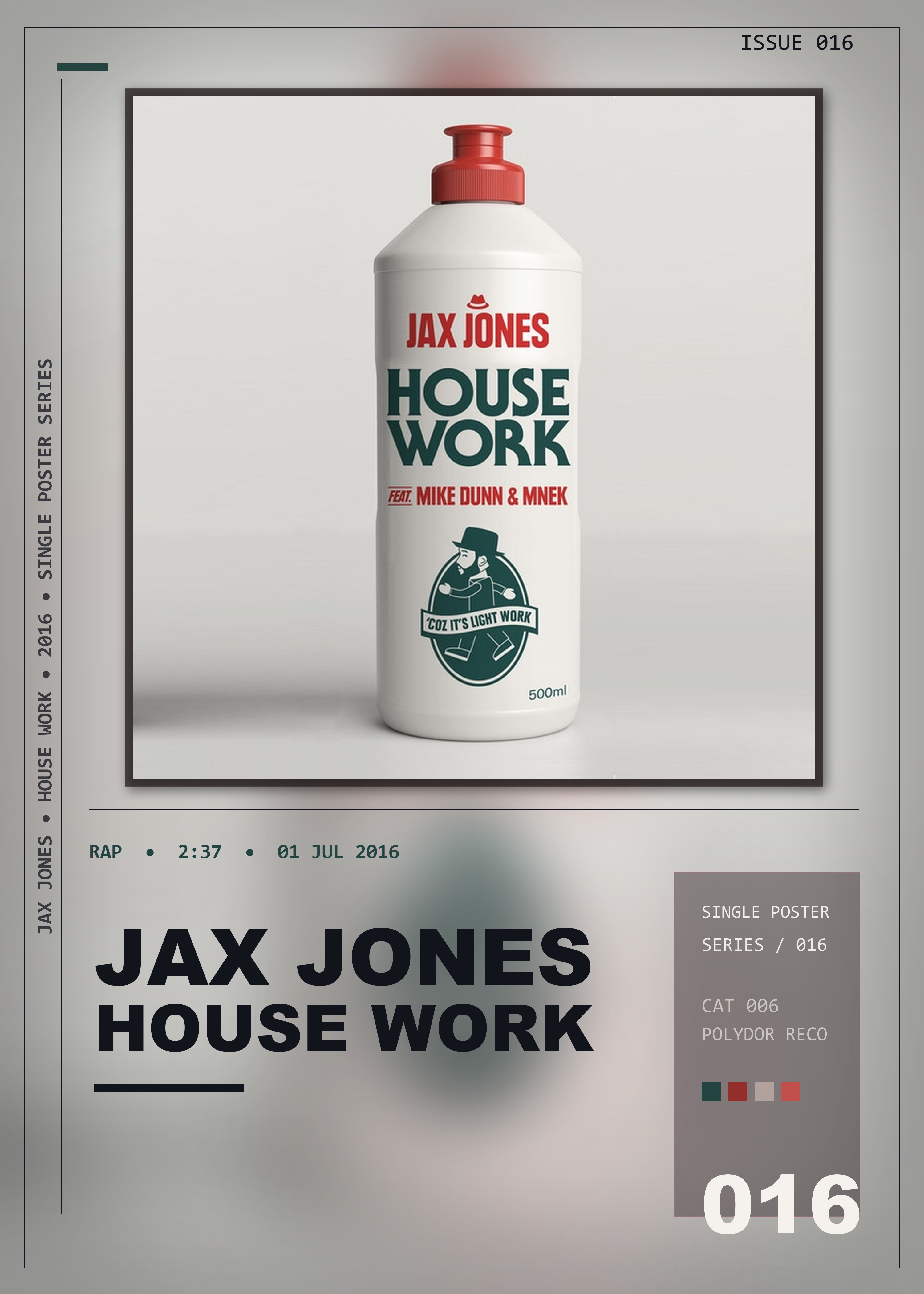 Music poster: Jax Jones - House Work