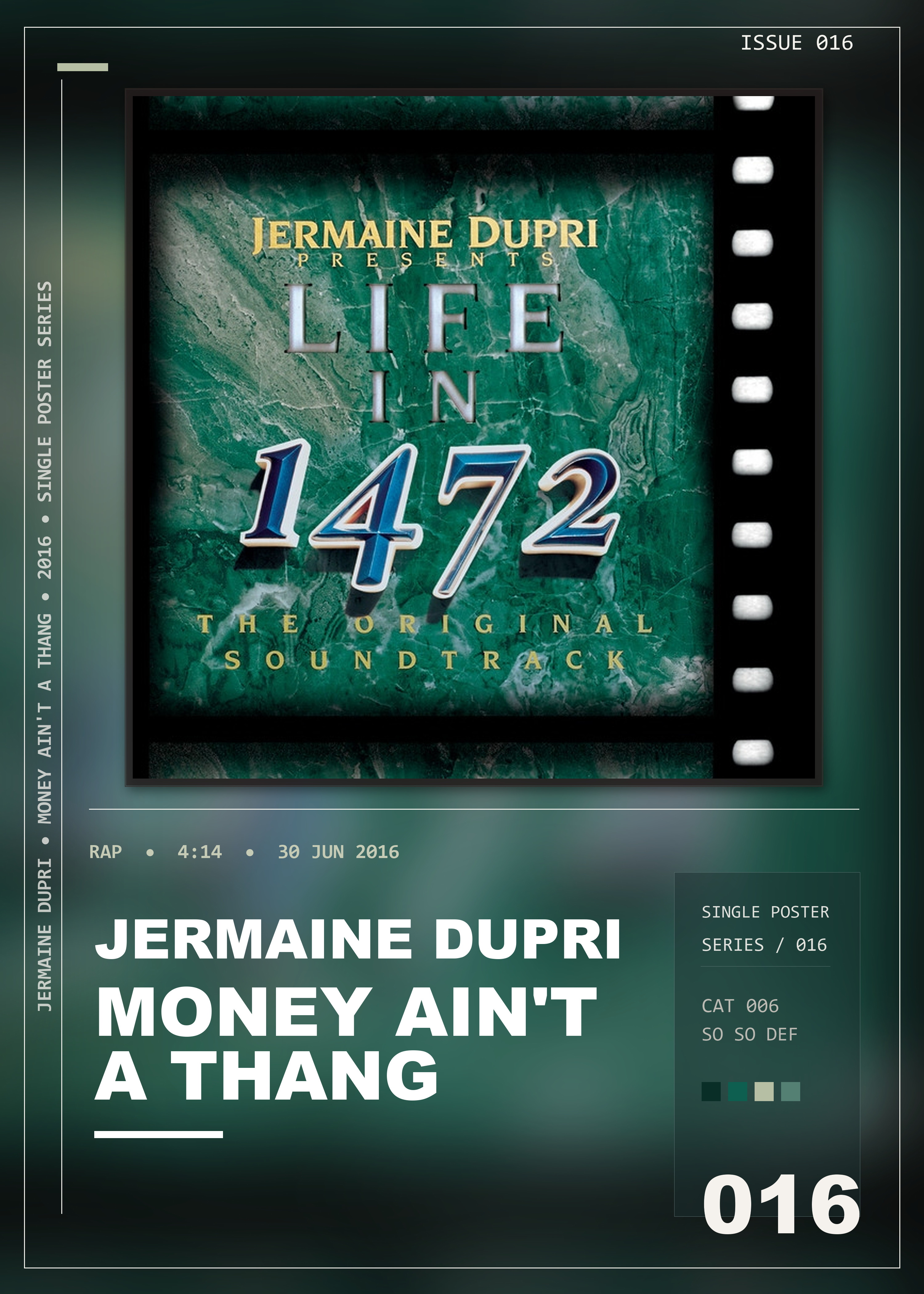 Music poster: Jermaine Dupri - Money Aint a Thang