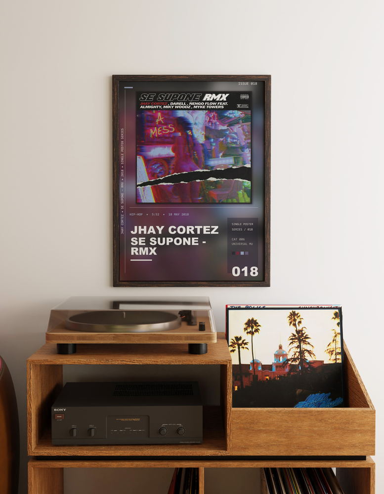 Music poster: Jhay Cortez - Se Supone - RMX