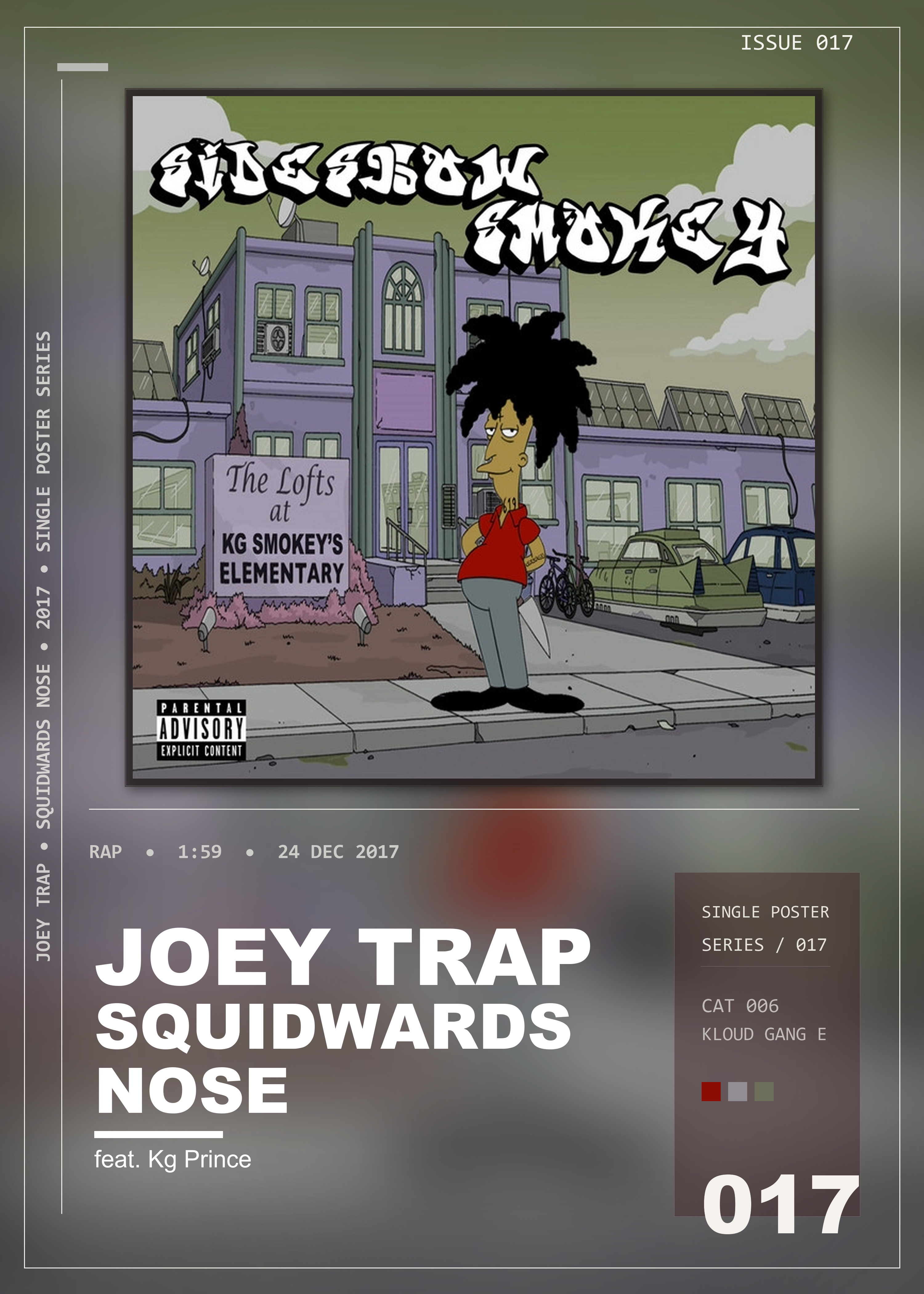 Music poster: Joey Trap - Squidwards Nose feat Kg Prince