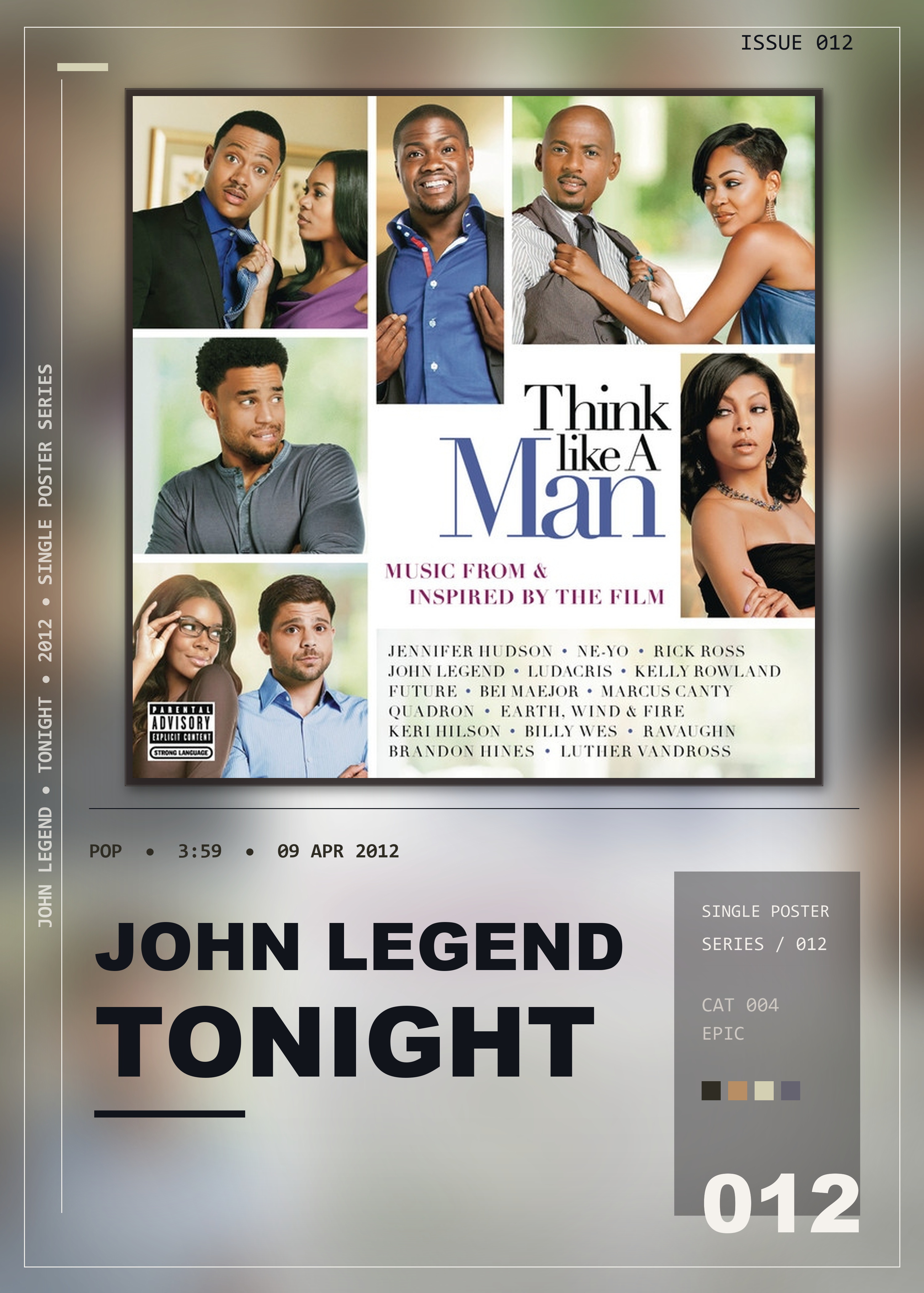 Music poster: John Legend - Tonight Best You Ever Had