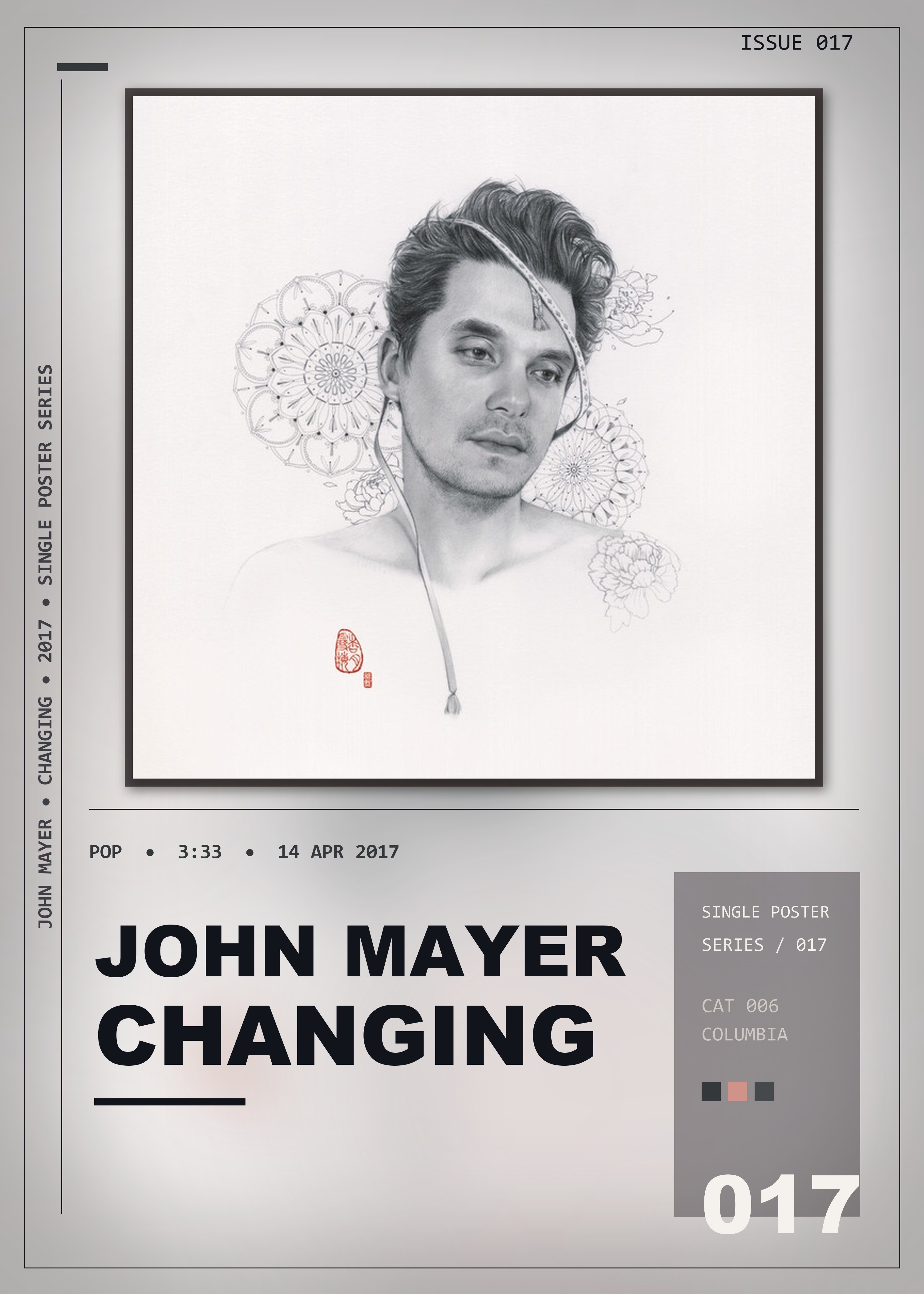 Music poster: John Mayer - Changing