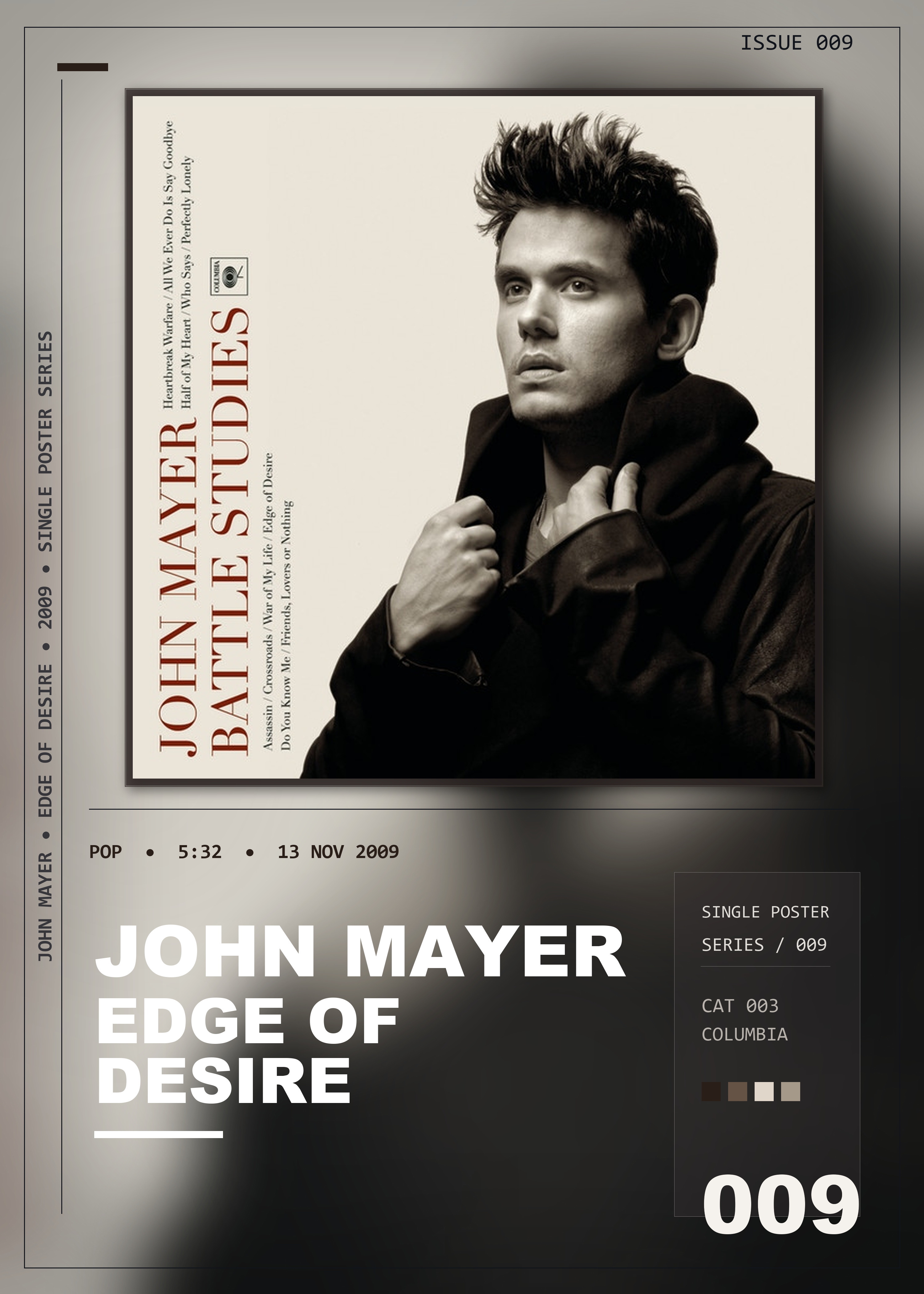 Music poster: John Mayer - Edge of Desire