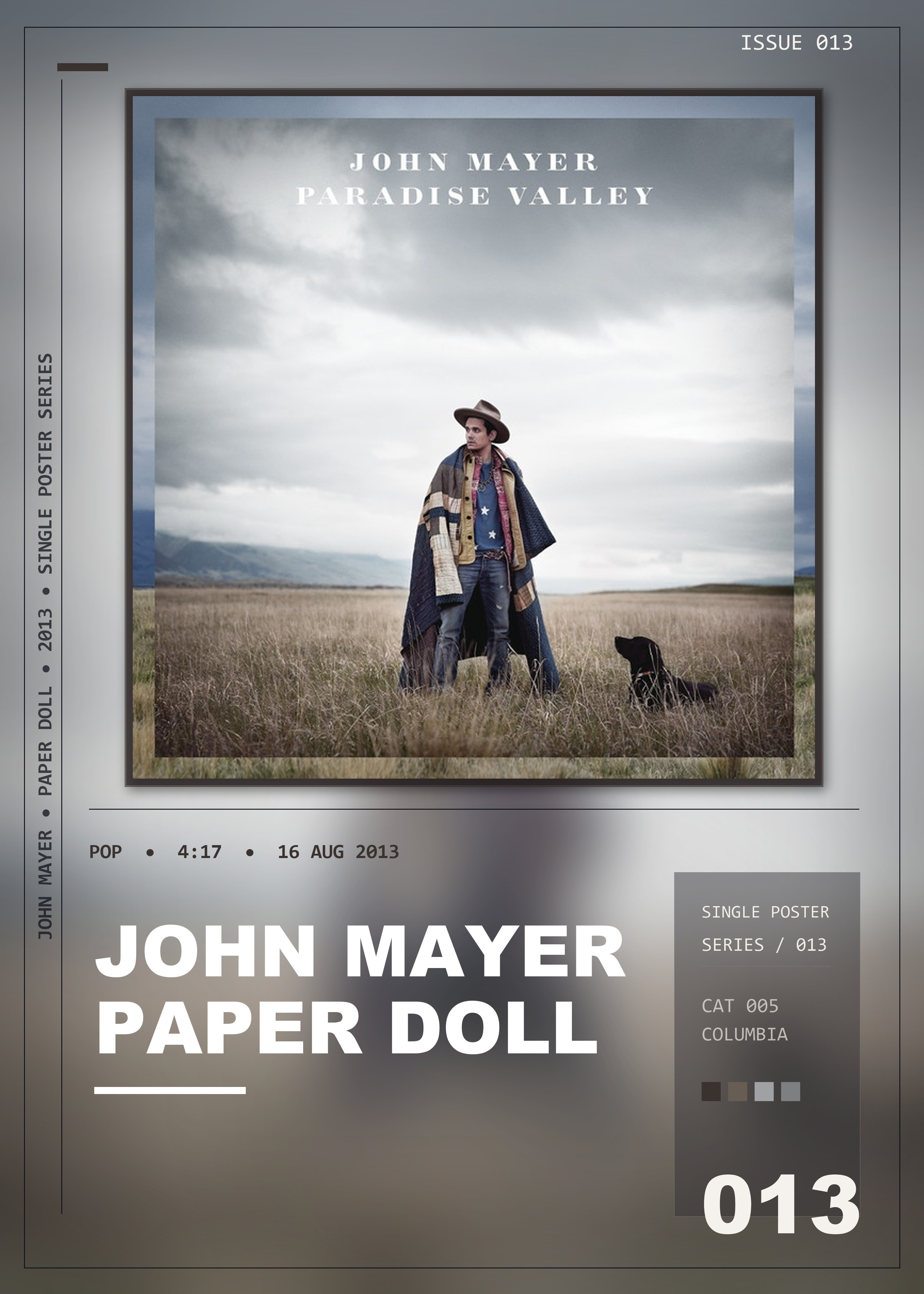Music poster: John Mayer - Paper Doll