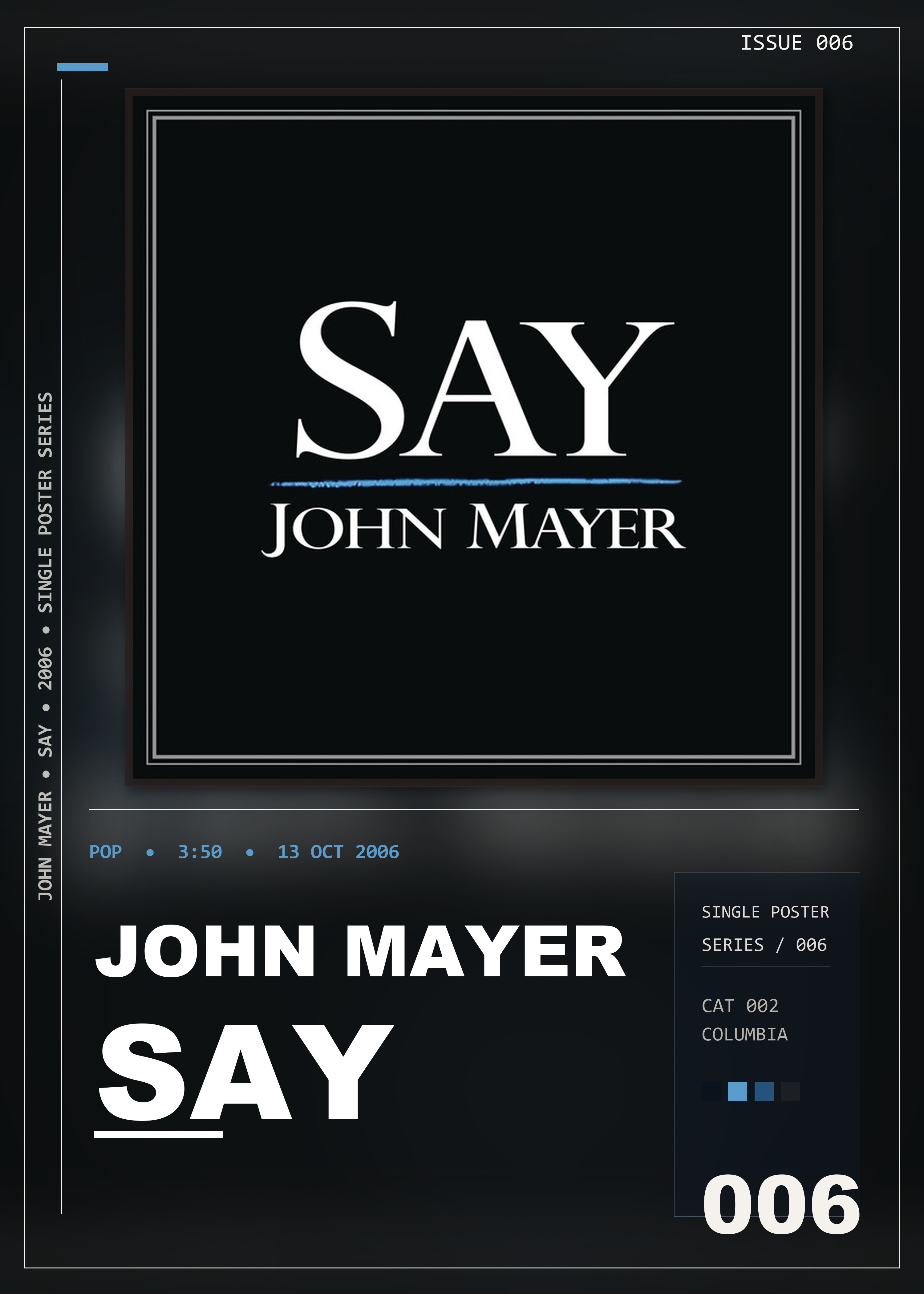 Music poster: John Mayer - Say