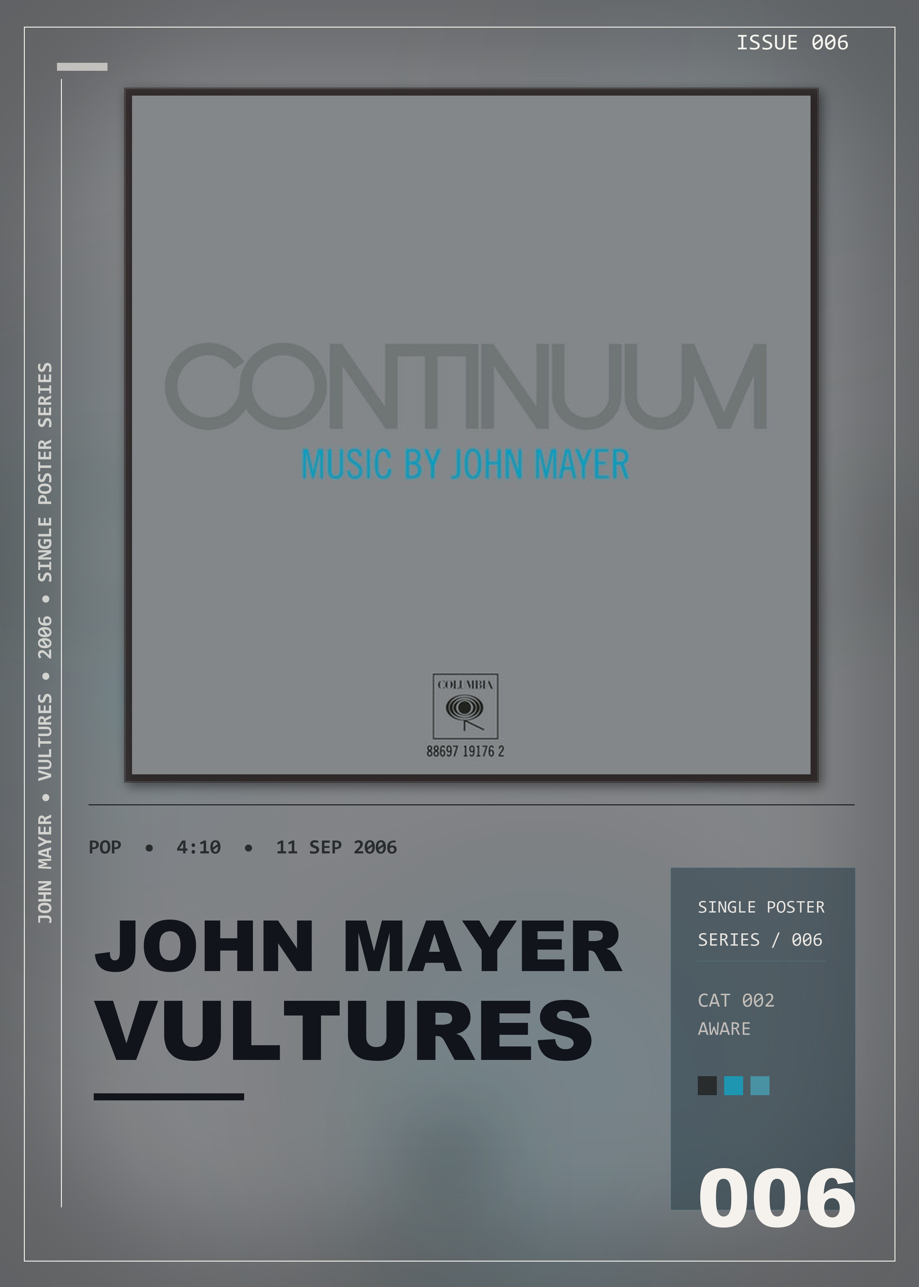 Music poster: John Mayer - Vultures