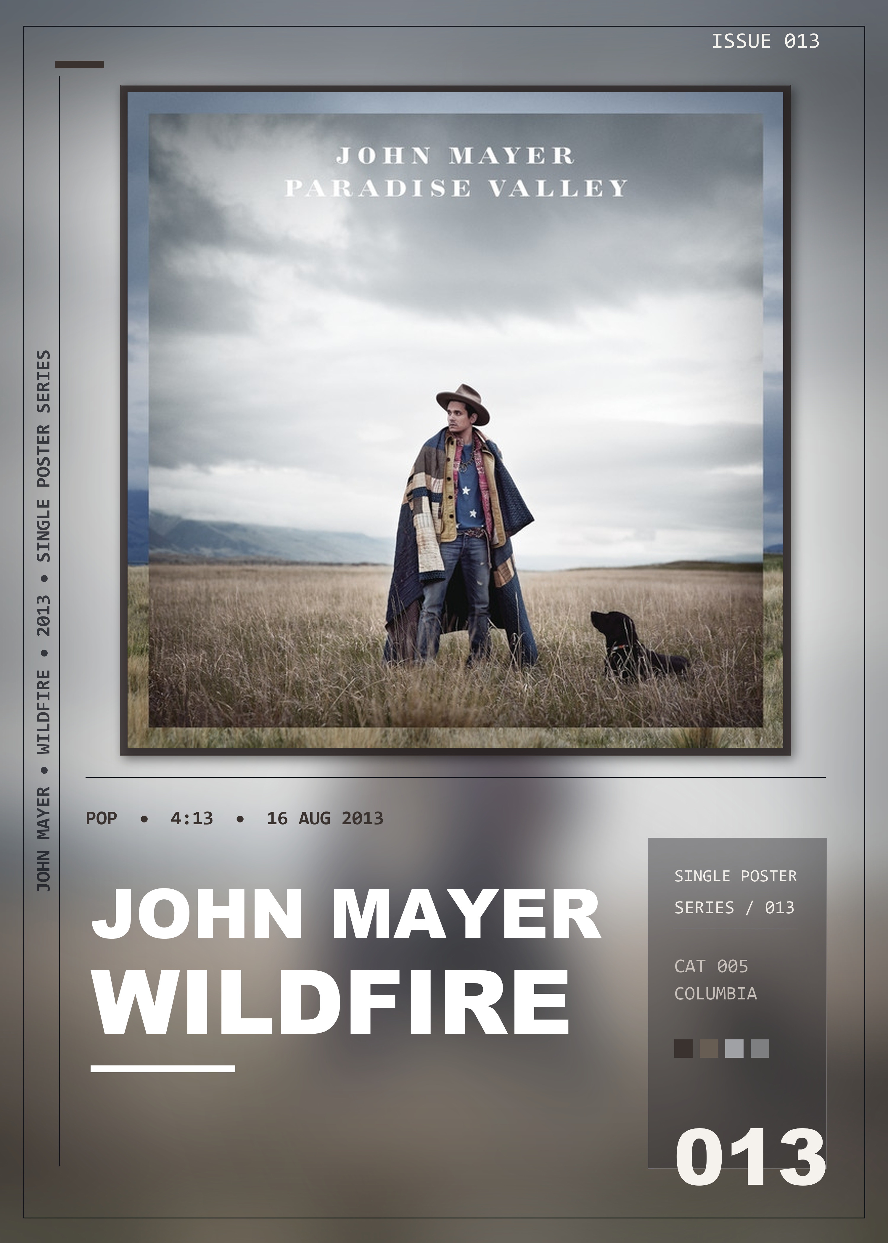 Music poster: John Mayer - Wildfire