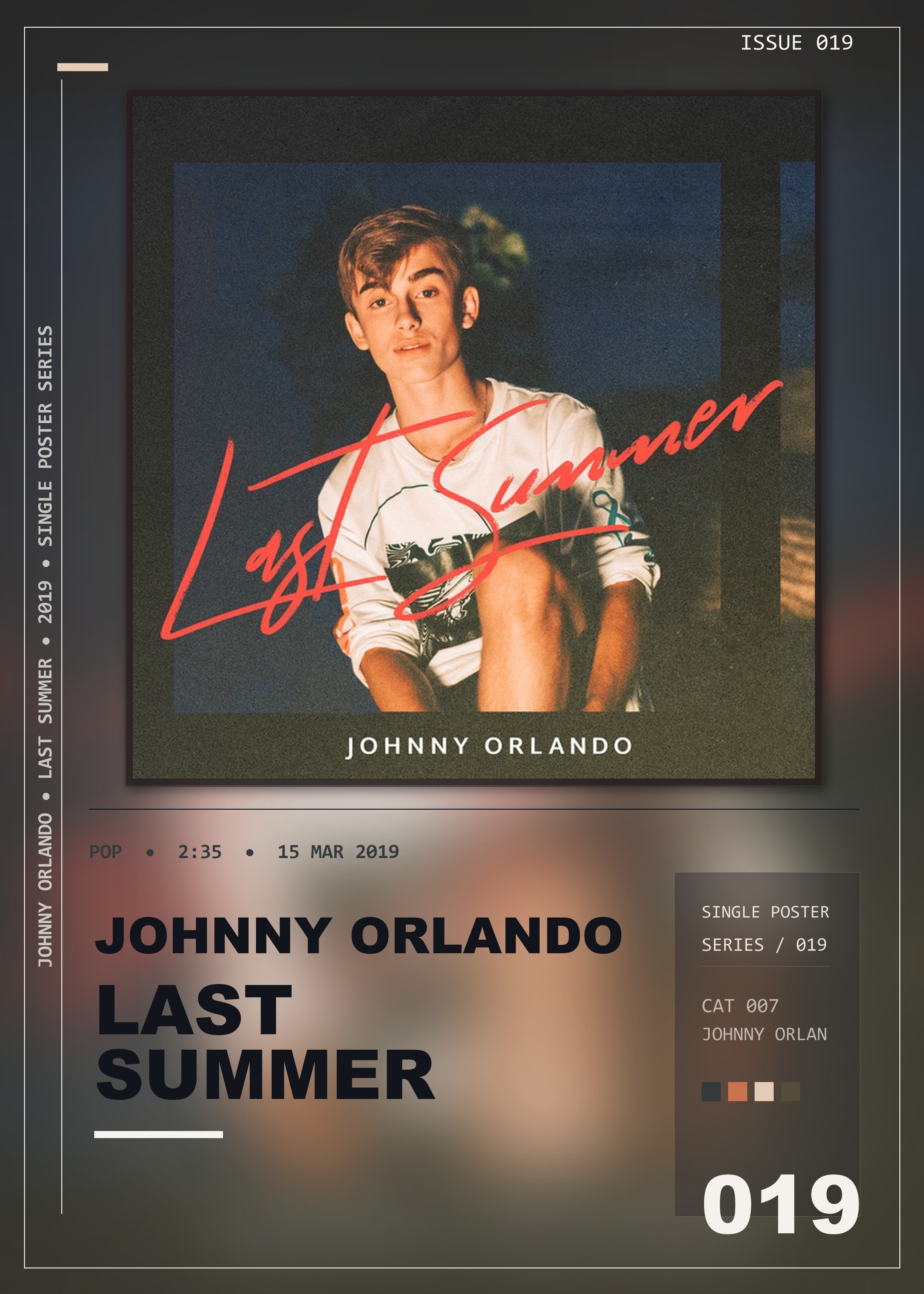 Music poster: Johnny Orlando - Last Summer