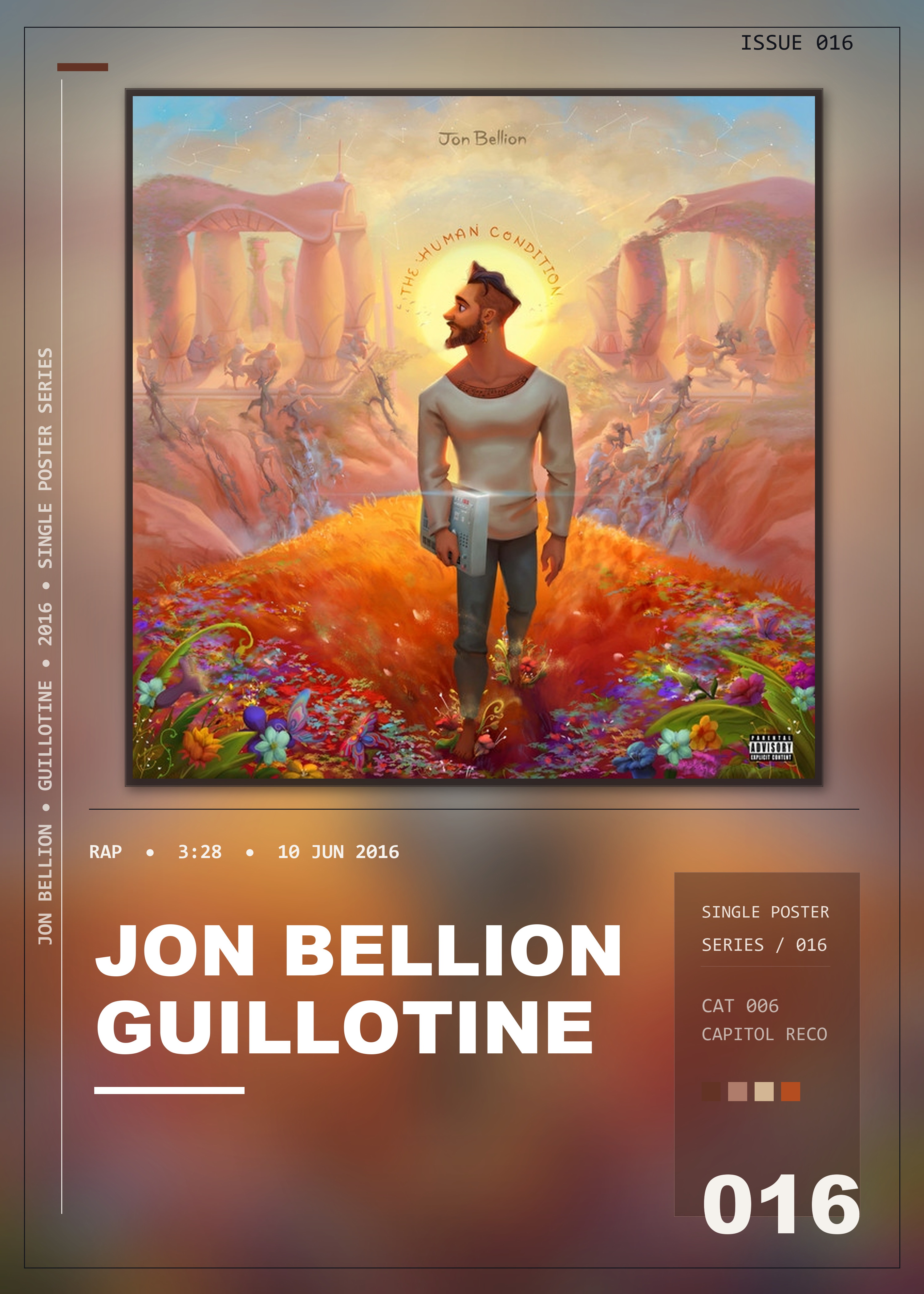 Music poster: Jon Bellion - Guillotine