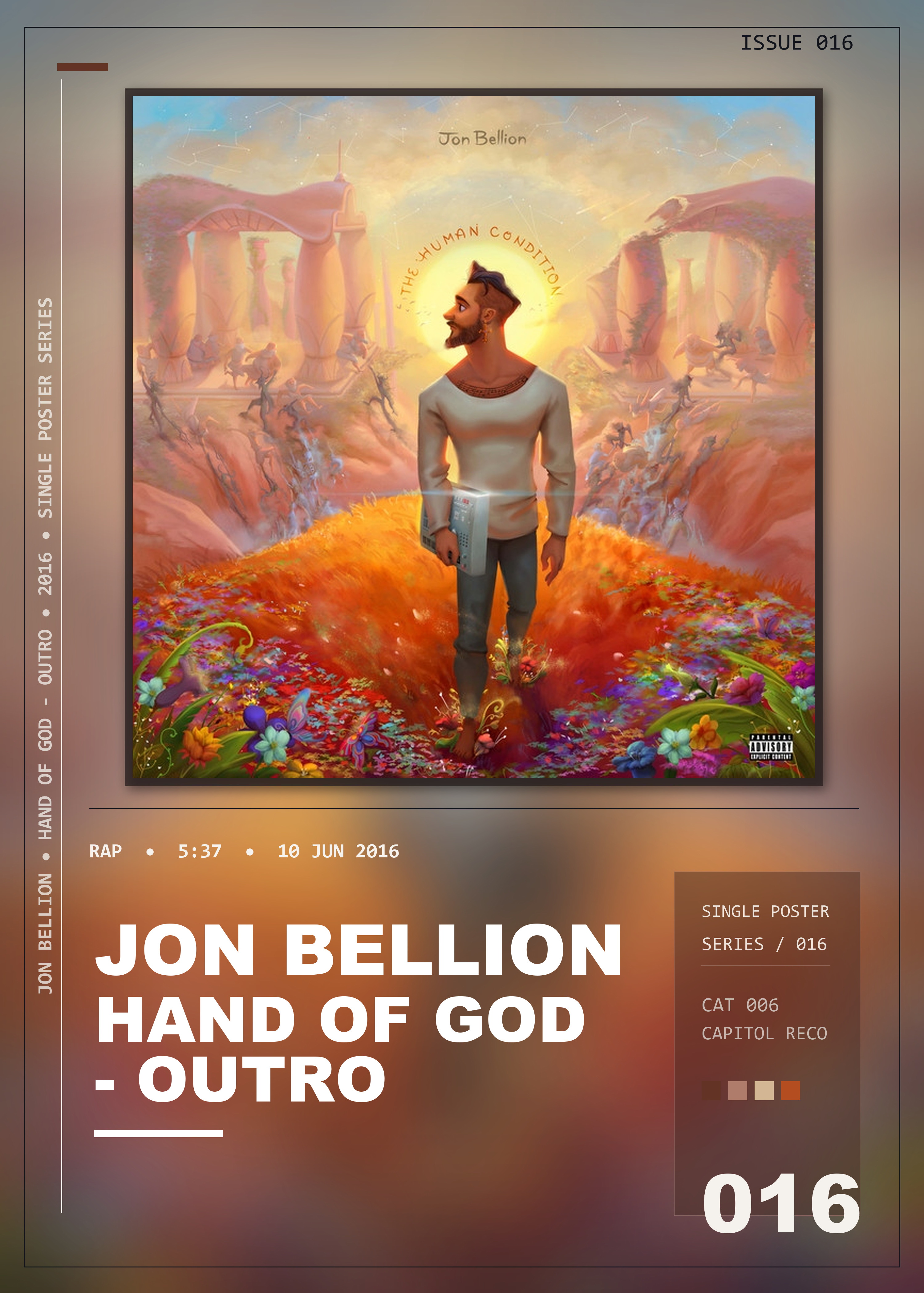 Music poster: Jon Bellion - Hand Of God - Outro