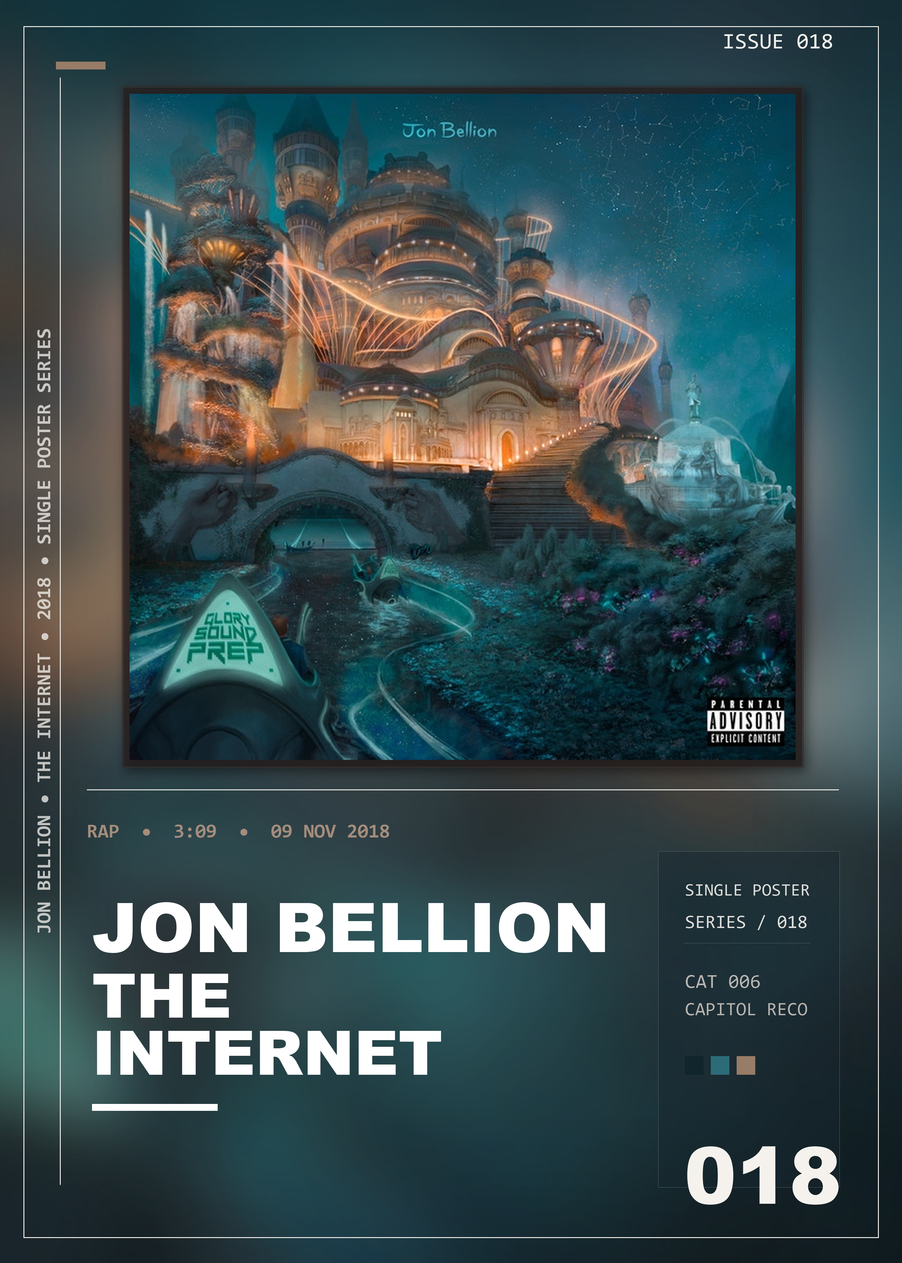 Music poster: Jon Bellion - The Internet