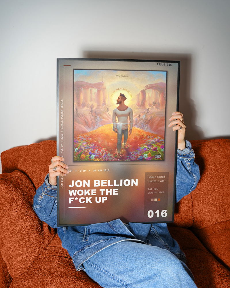 Music poster: Jon Bellion - Woke The Fck Up