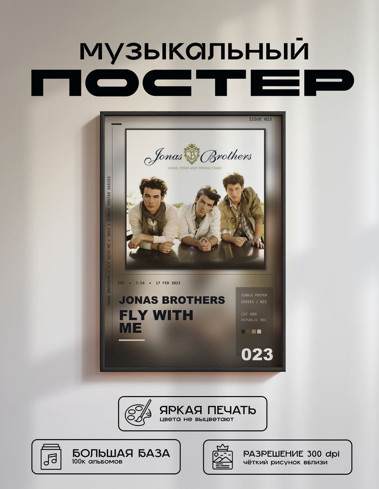 Music poster: Jonas Brothers - Fly With Me