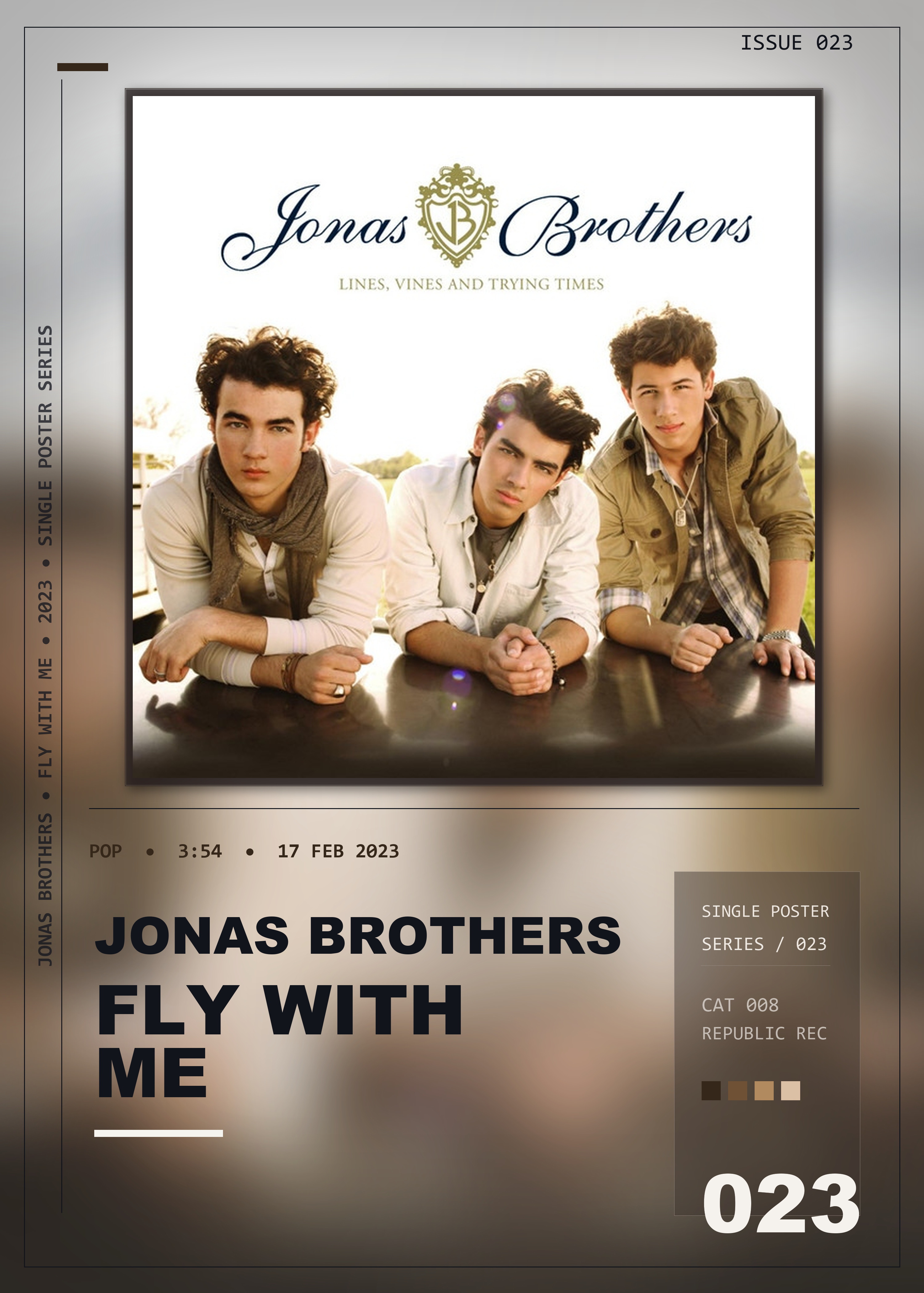 Music poster: Jonas Brothers - Fly With Me