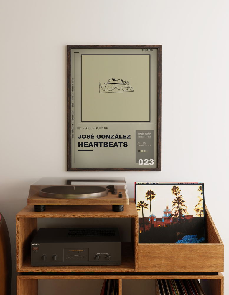 Music poster: José González - Heartbeats