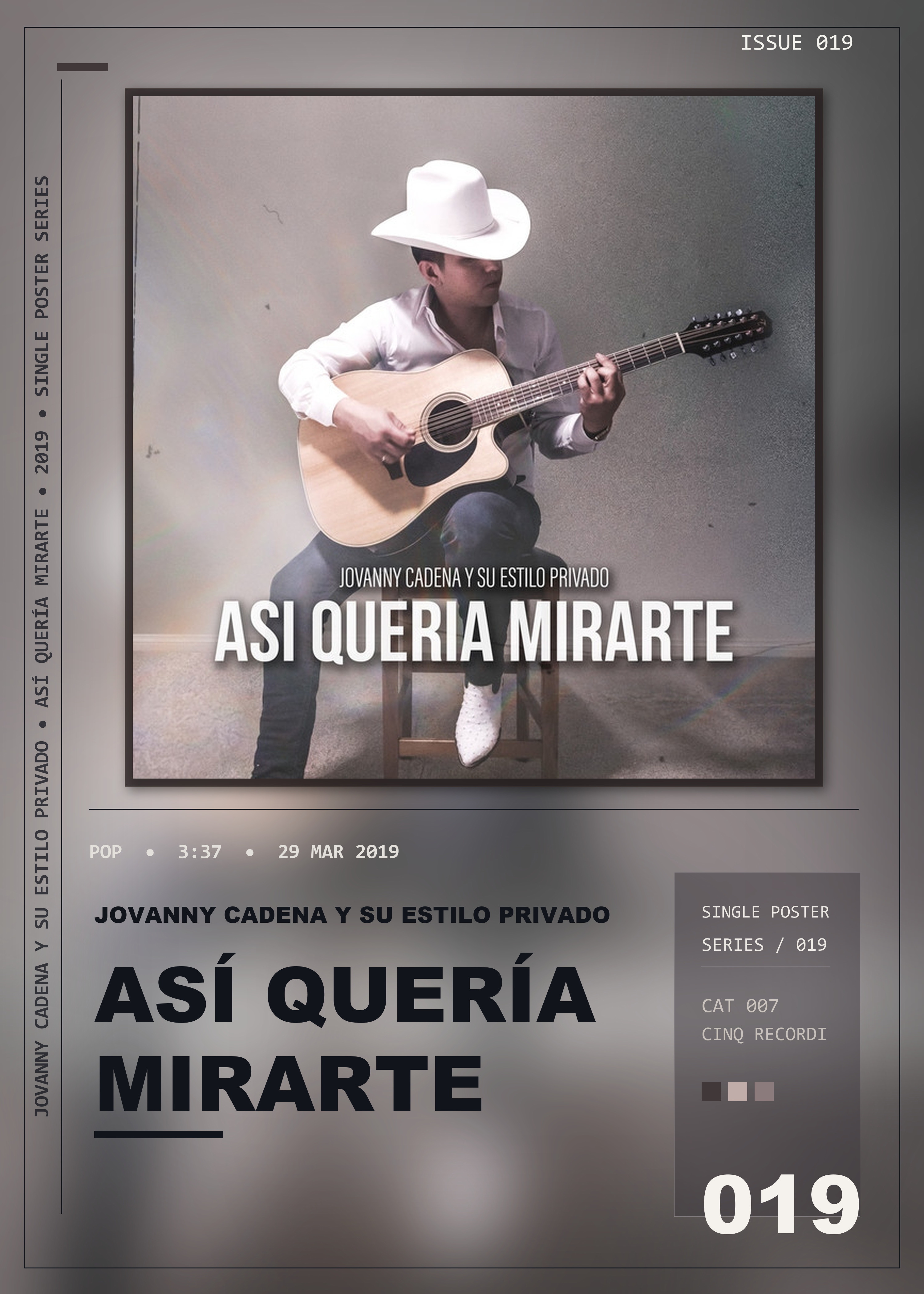 Music poster: Jovanny Cadena Y Su Estilo Privado - Así Quería Mirarte