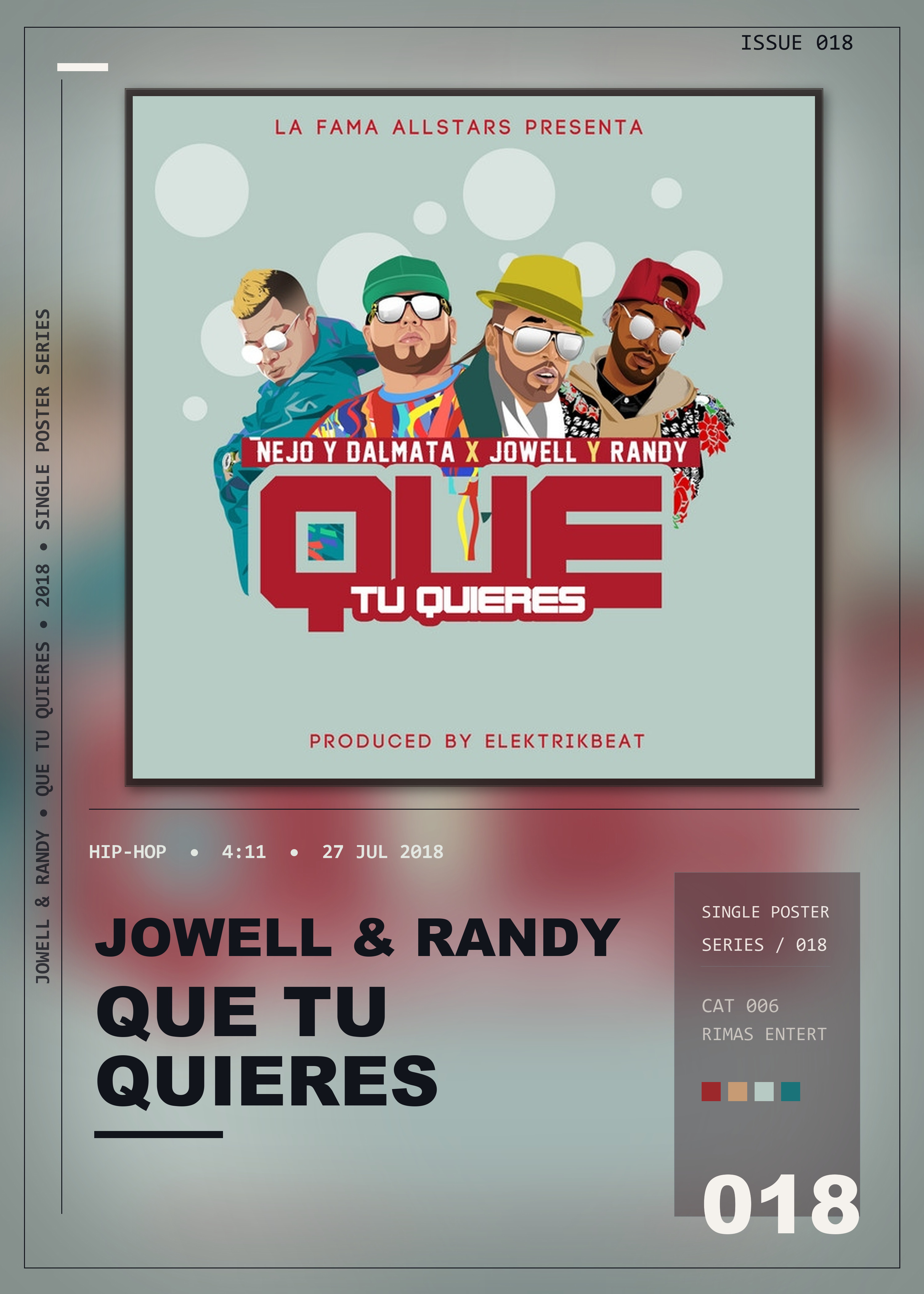 Music poster: Jowell Randy - Que Tu Quieres