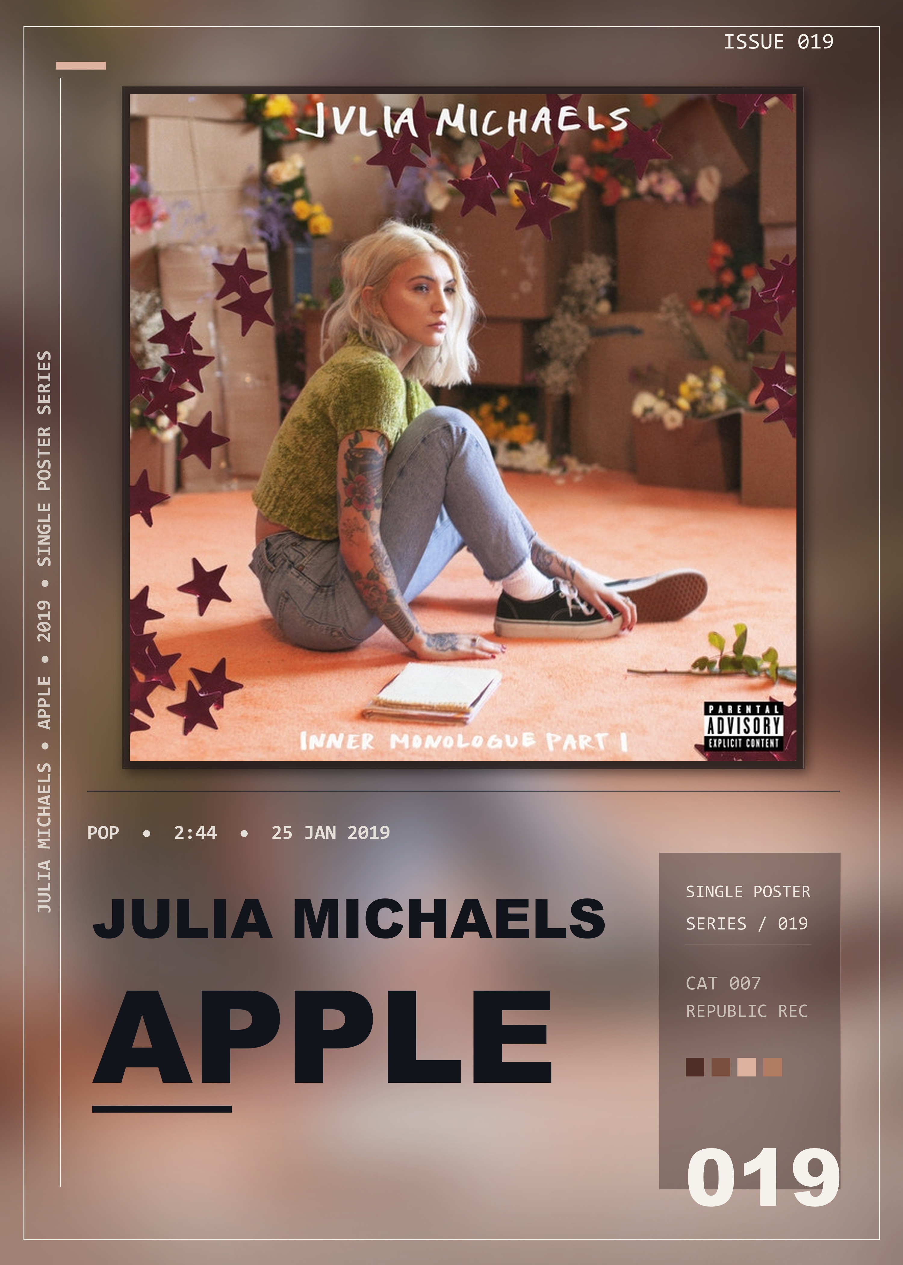 Music poster: Julia Michaels - Apple