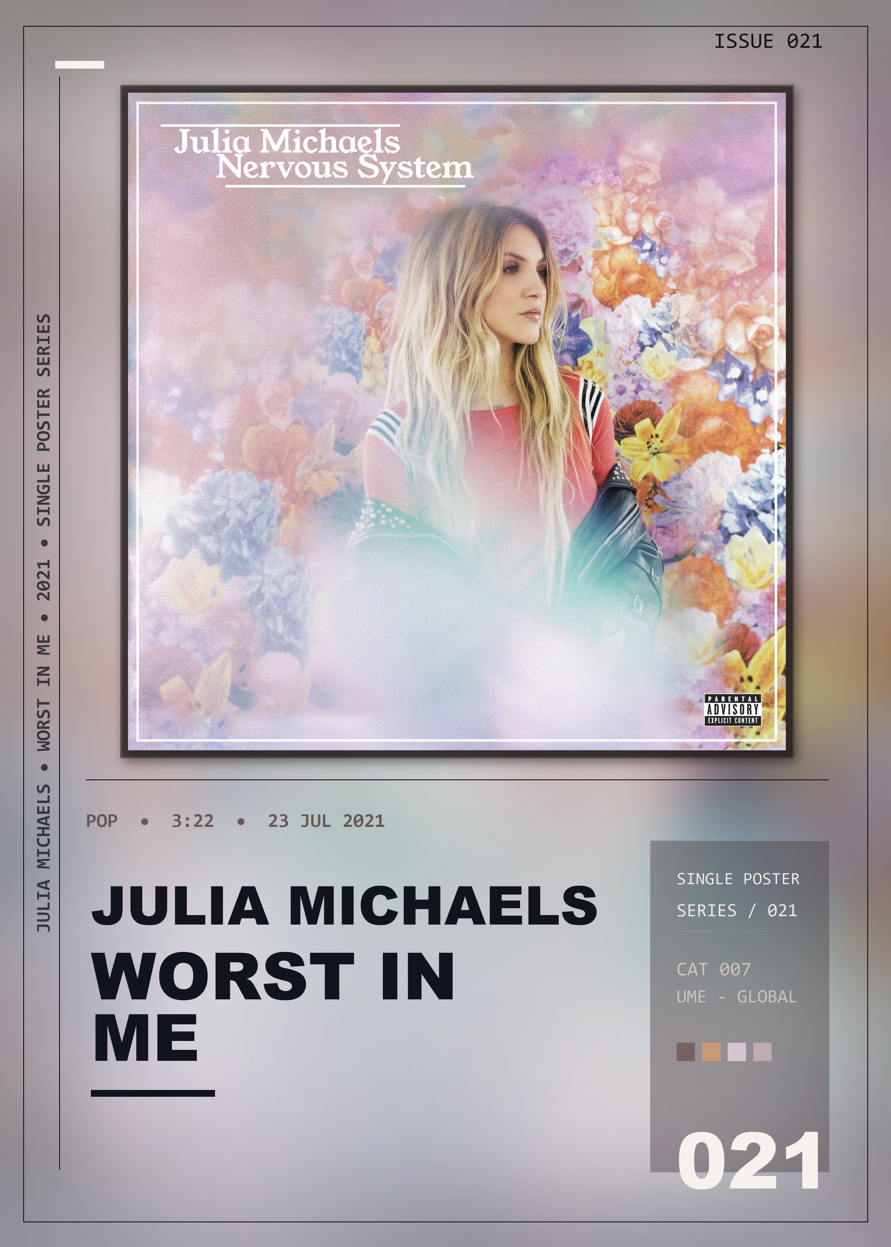 Music poster: Julia Michaels - Worst In Me