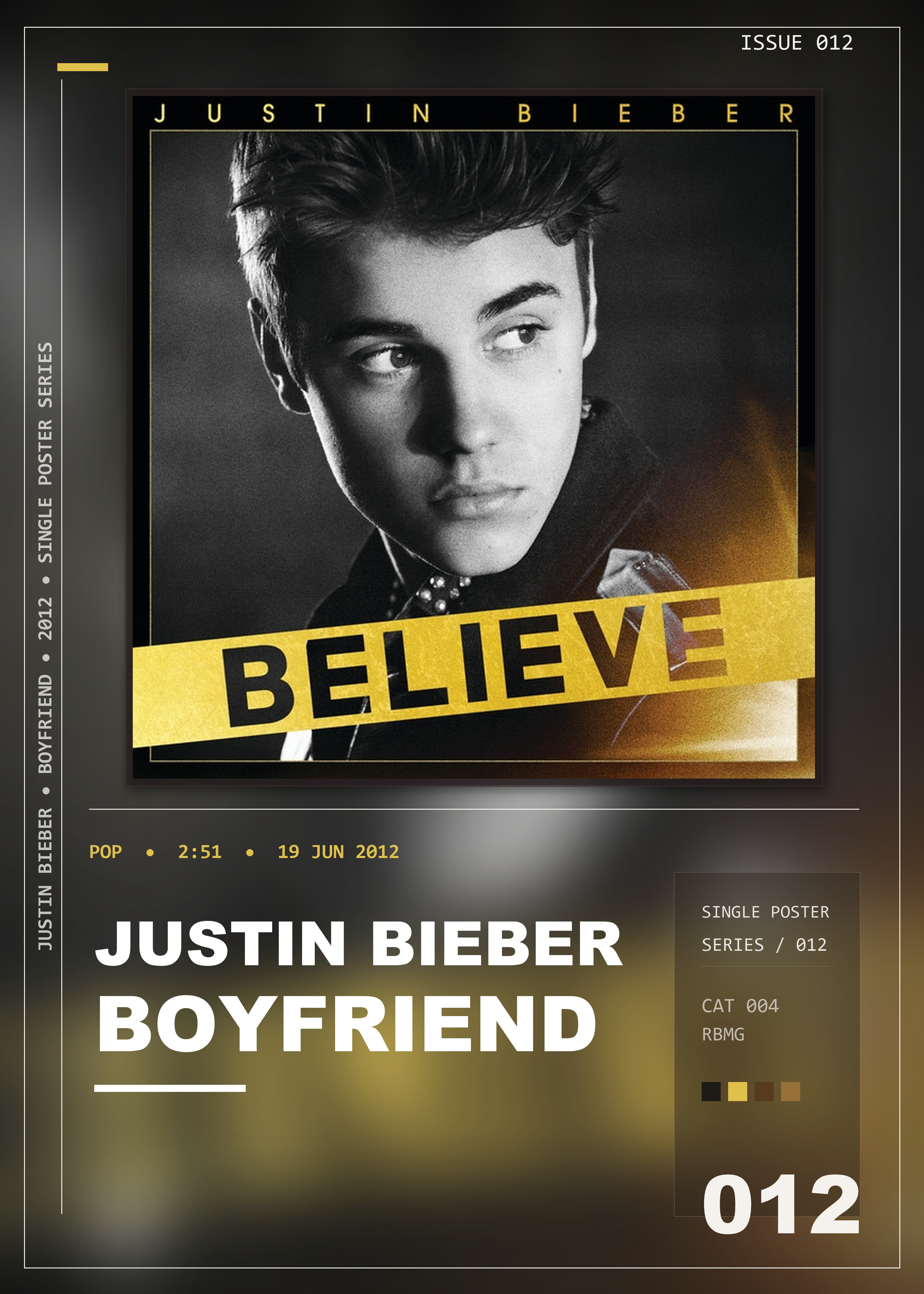 Music poster: Justin Bieber - Boyfriend