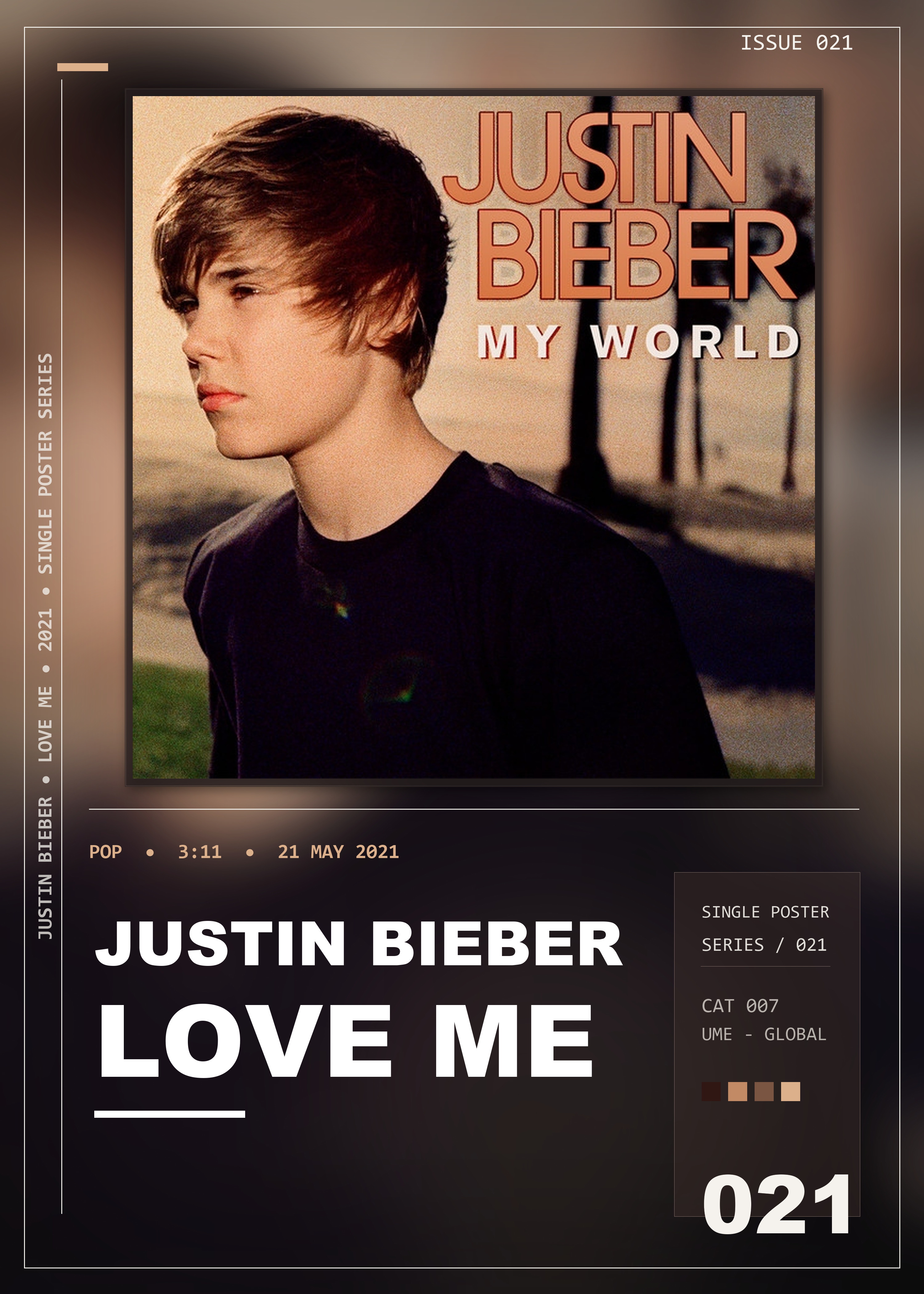 Music poster: Justin Bieber - Love Me