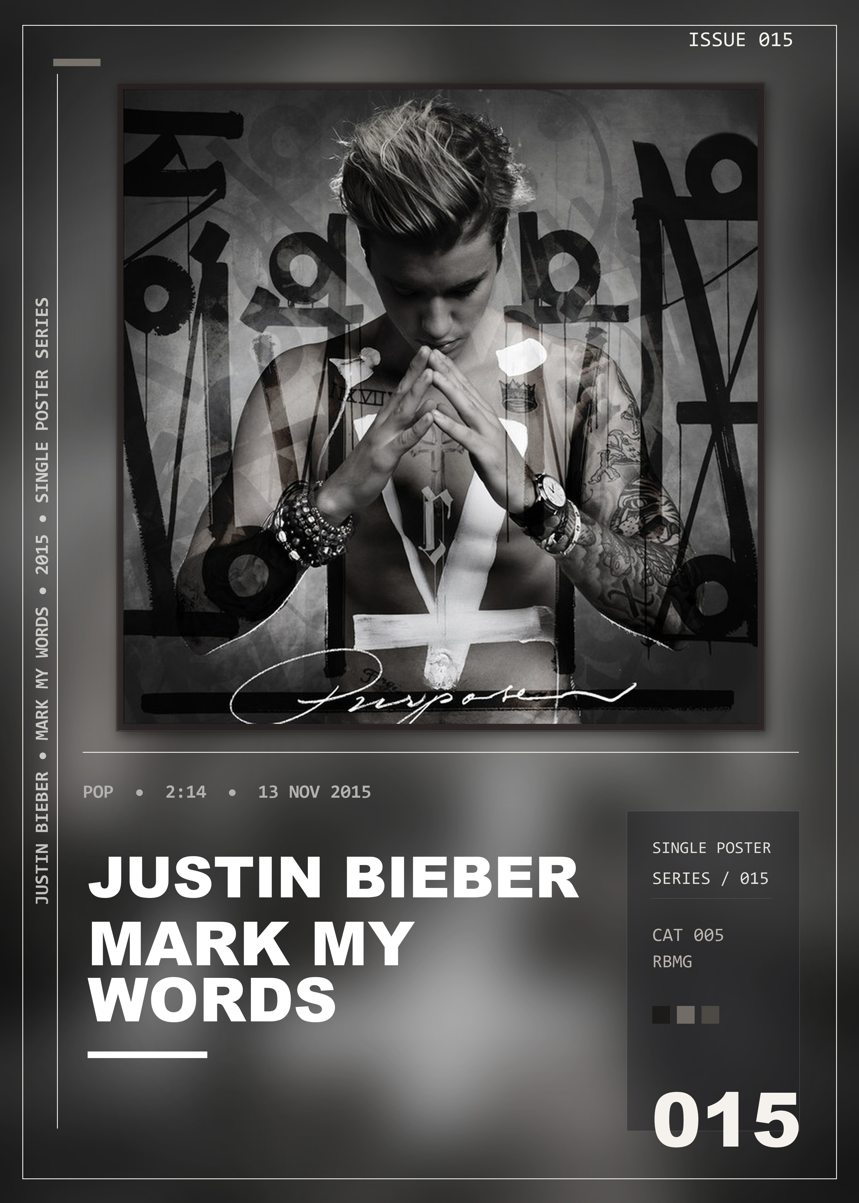 Music poster: Justin Bieber - Mark My Words