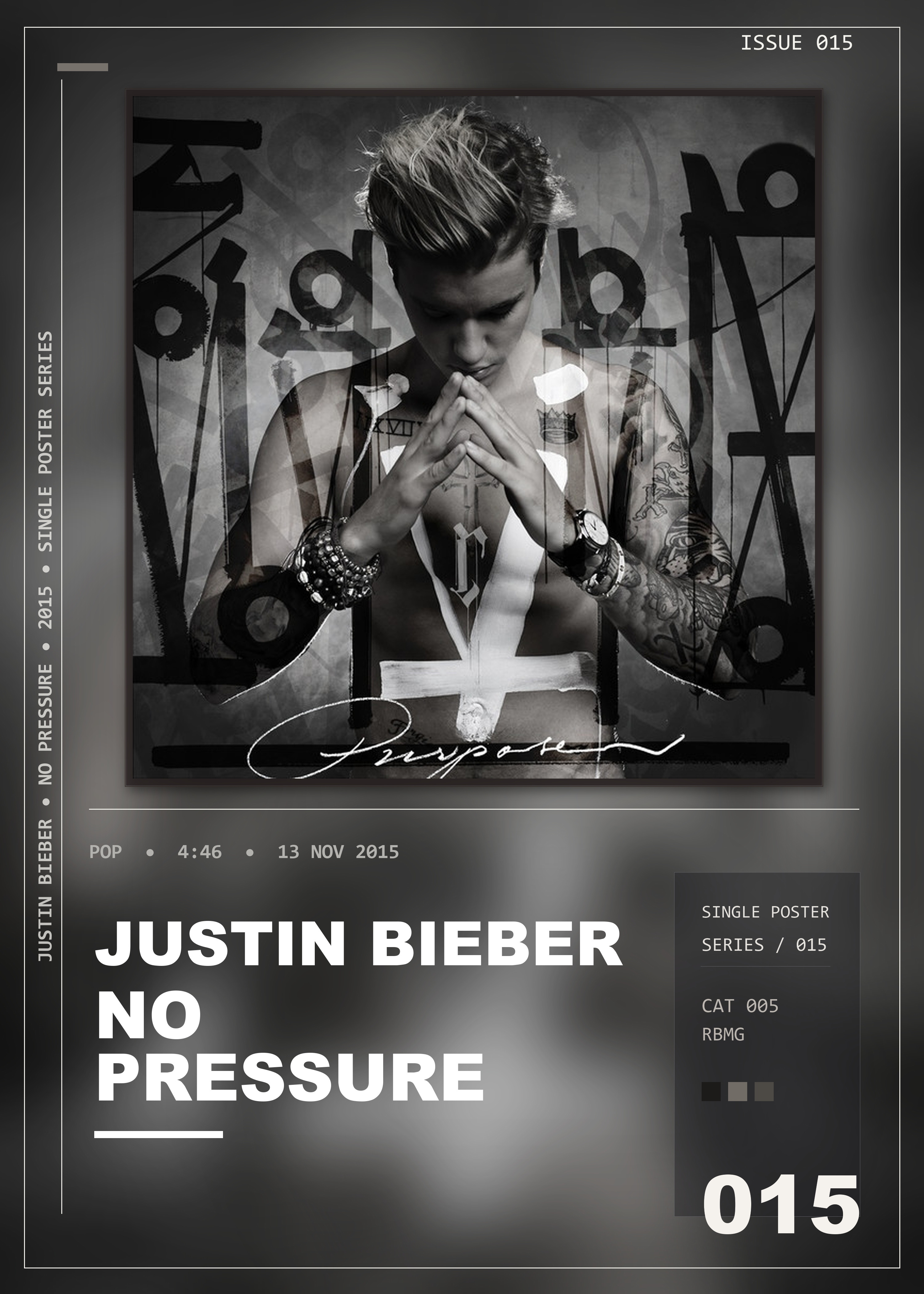 Music poster: Justin Bieber - No Pressure