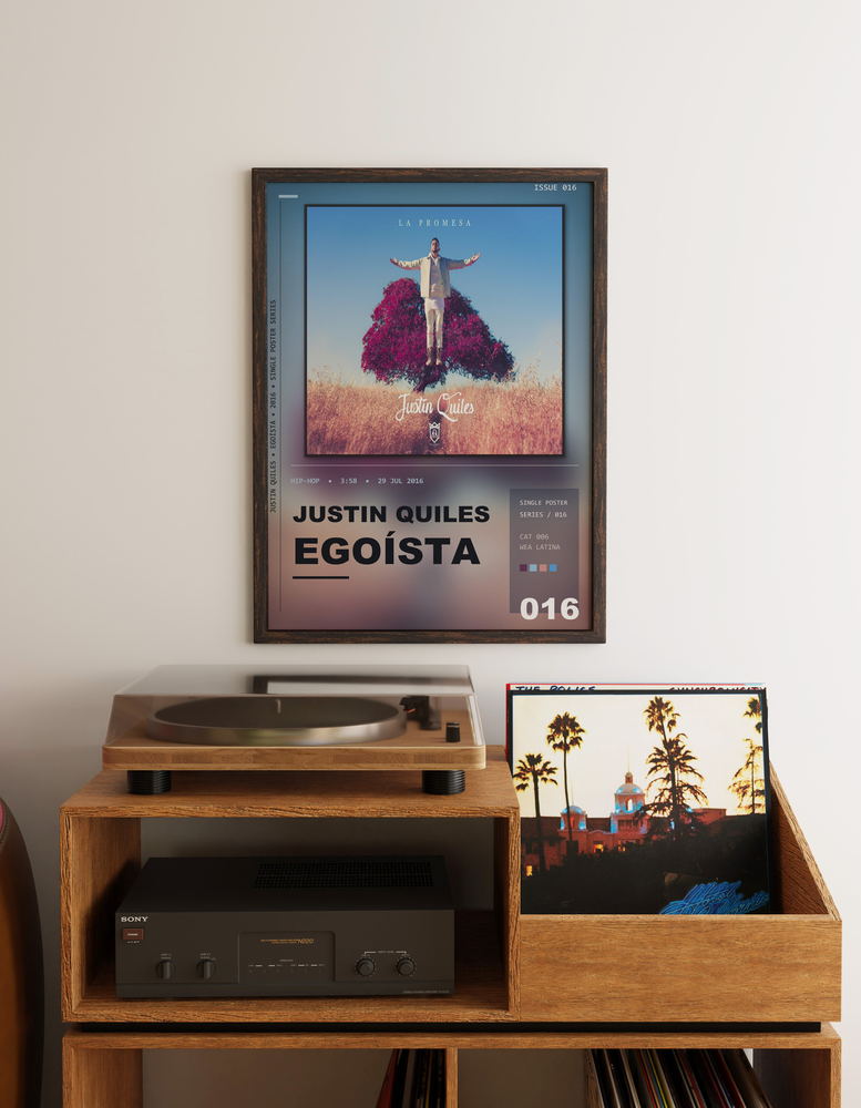 Music poster: Justin Quiles - Egoísta