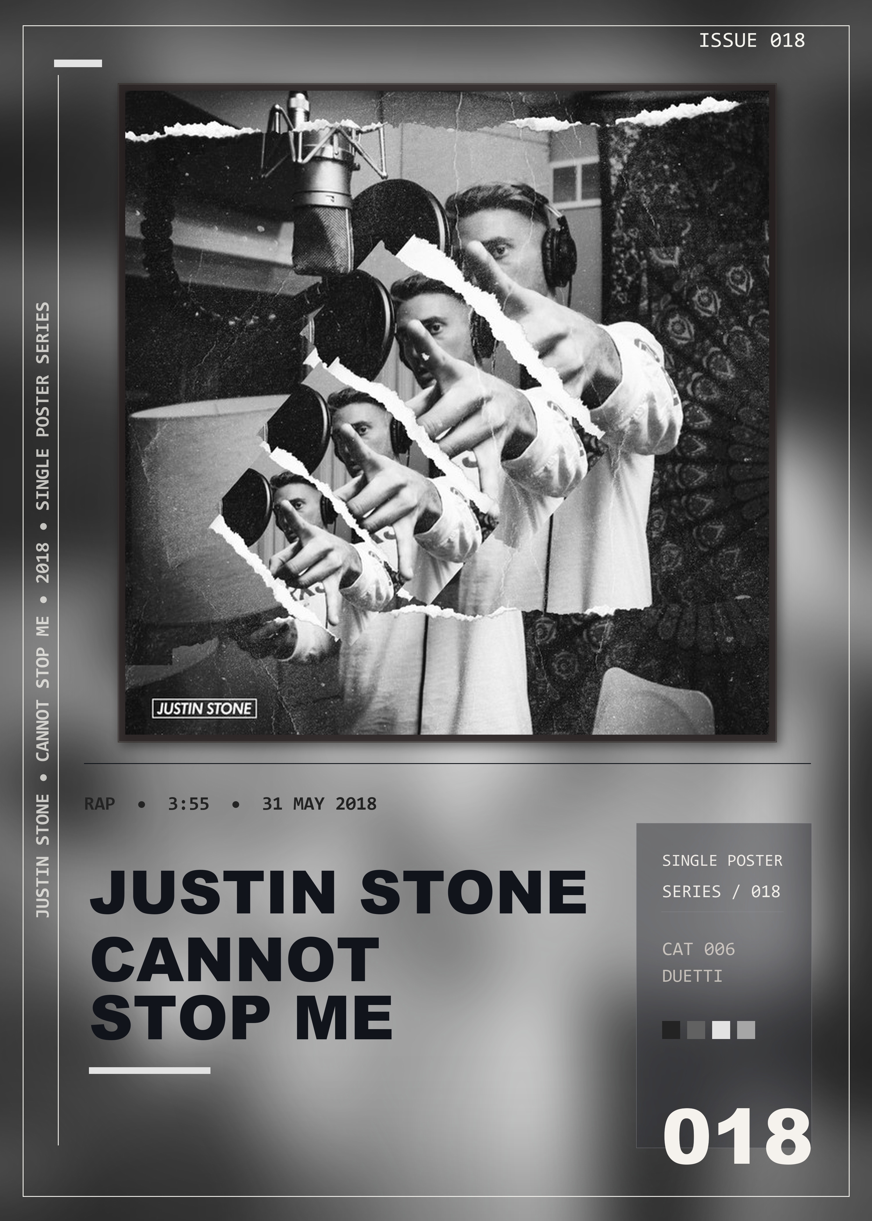 Music poster: Justin Stone - Cannot Stop Me