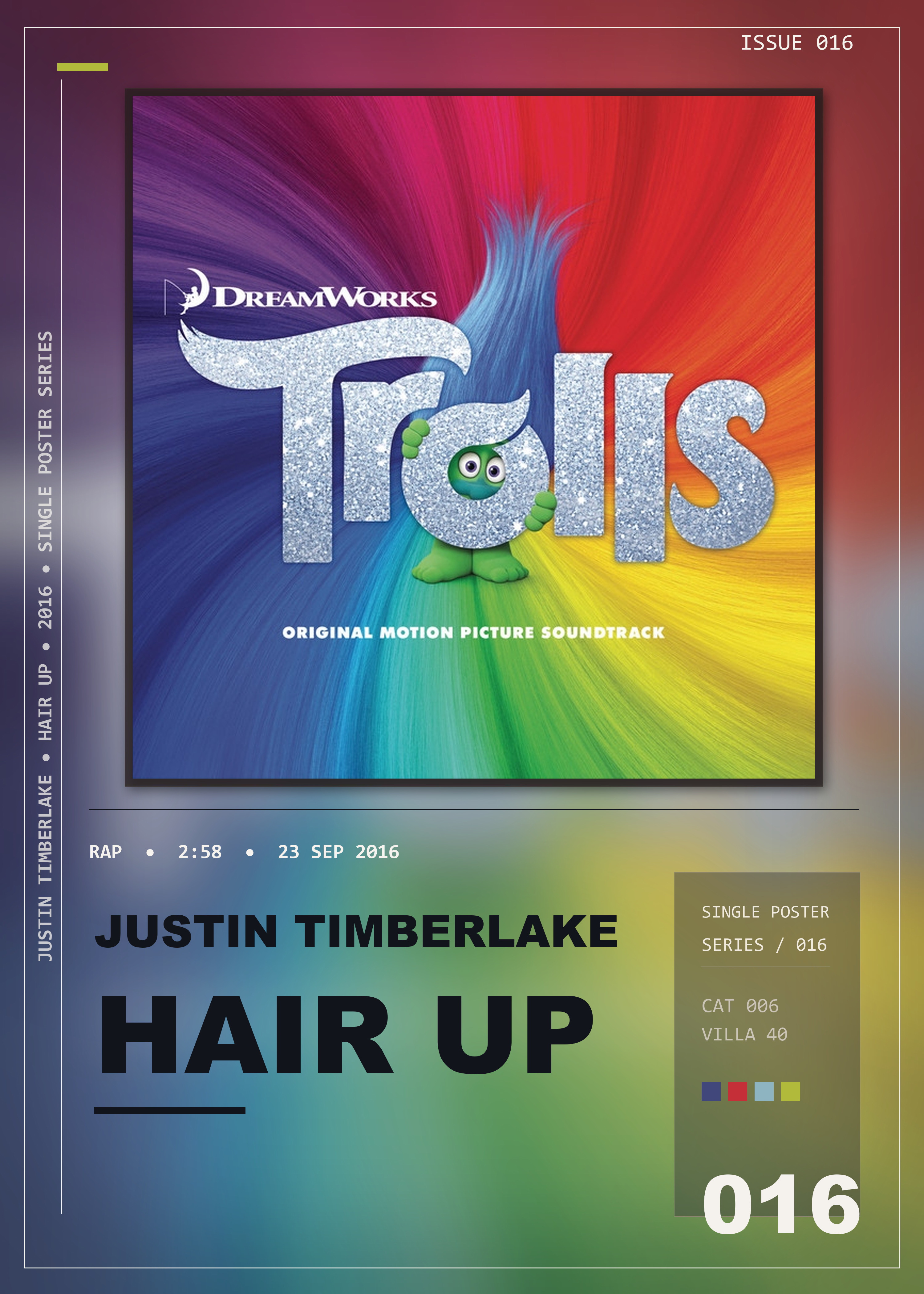 Music poster: Justin Timberlake - Hair Up