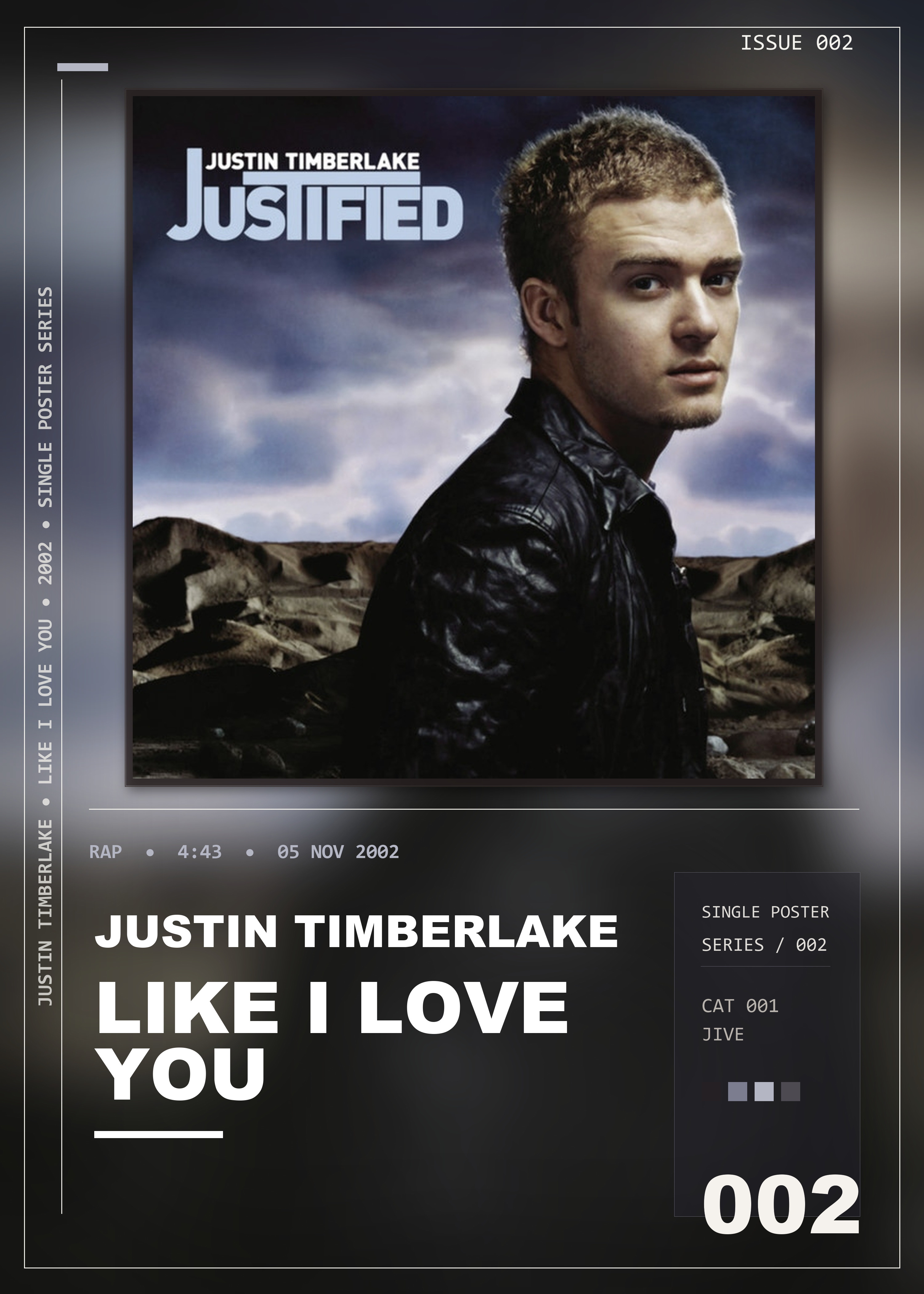 Music poster: Justin Timberlake - Like I Love You