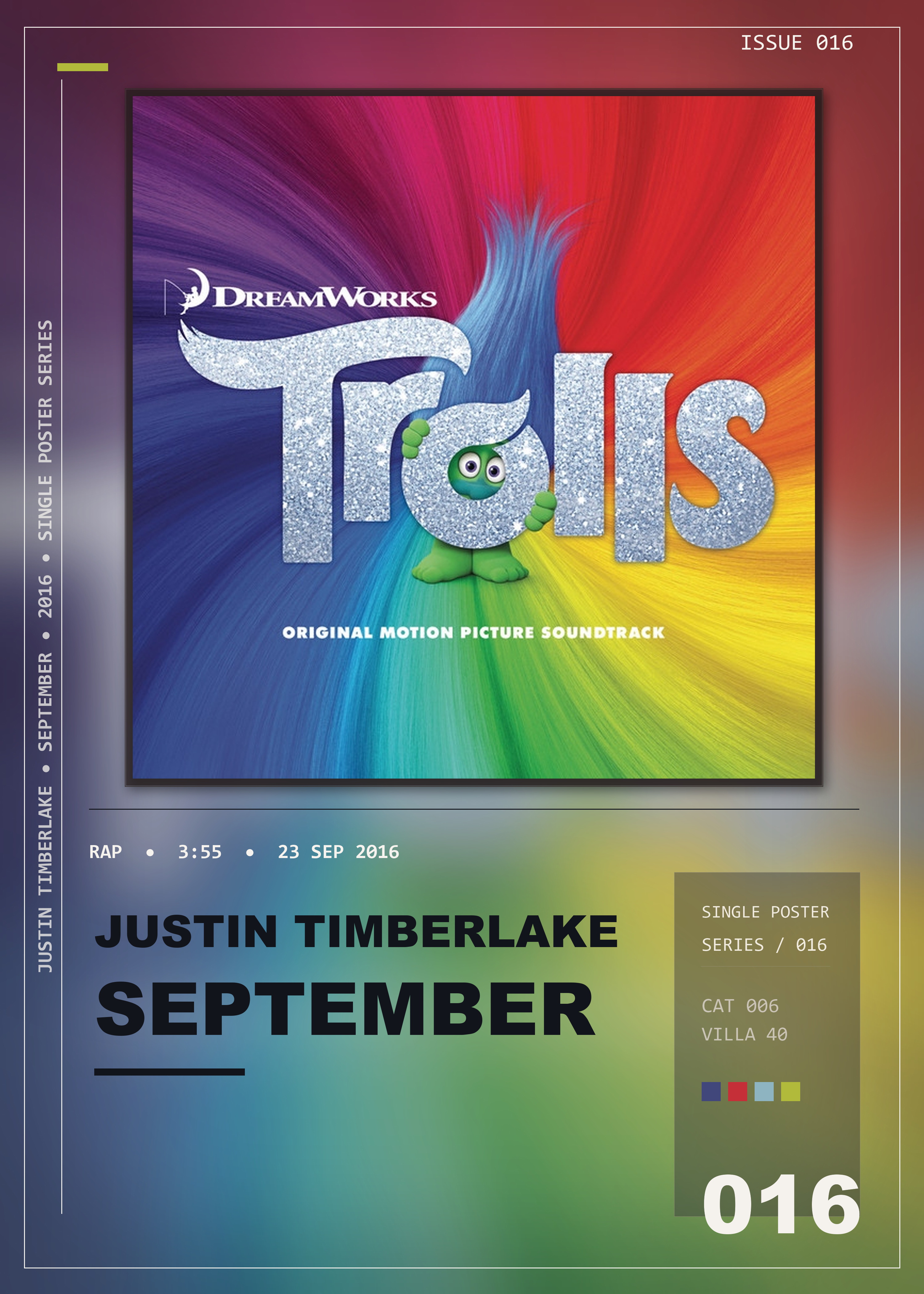 Music poster: Justin Timberlake - September