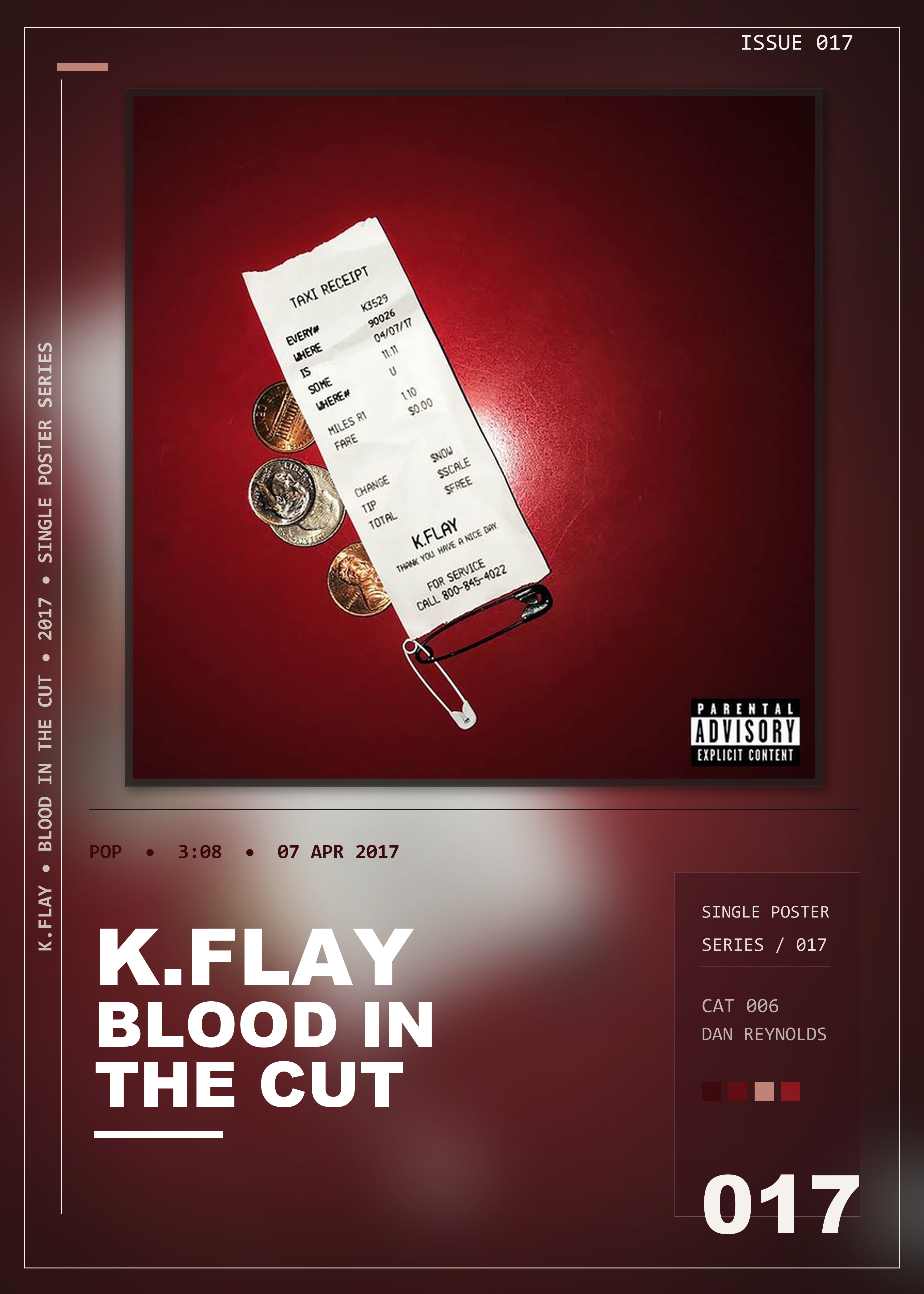 Music poster: KFlay - Blood In The Cut