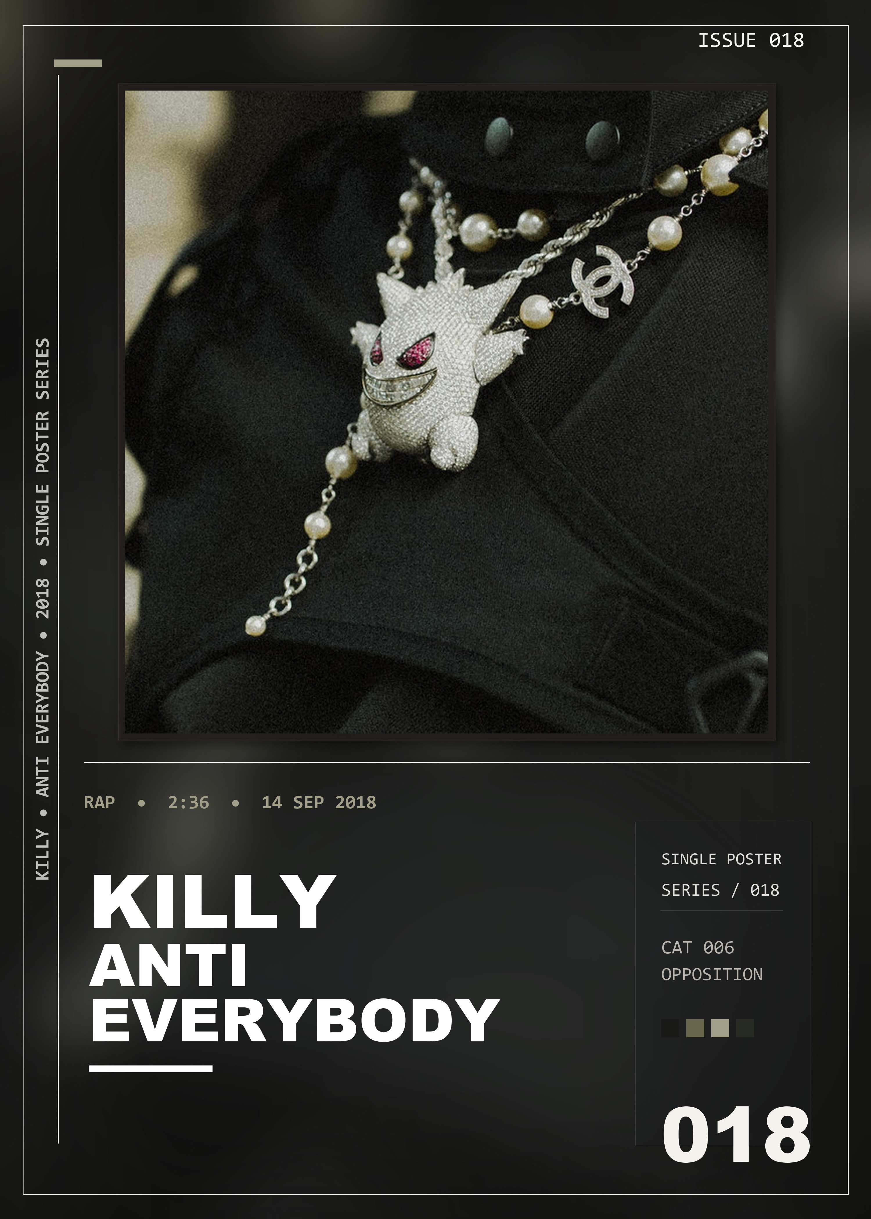 Music poster: KILLY - ANTI EVERYBODY