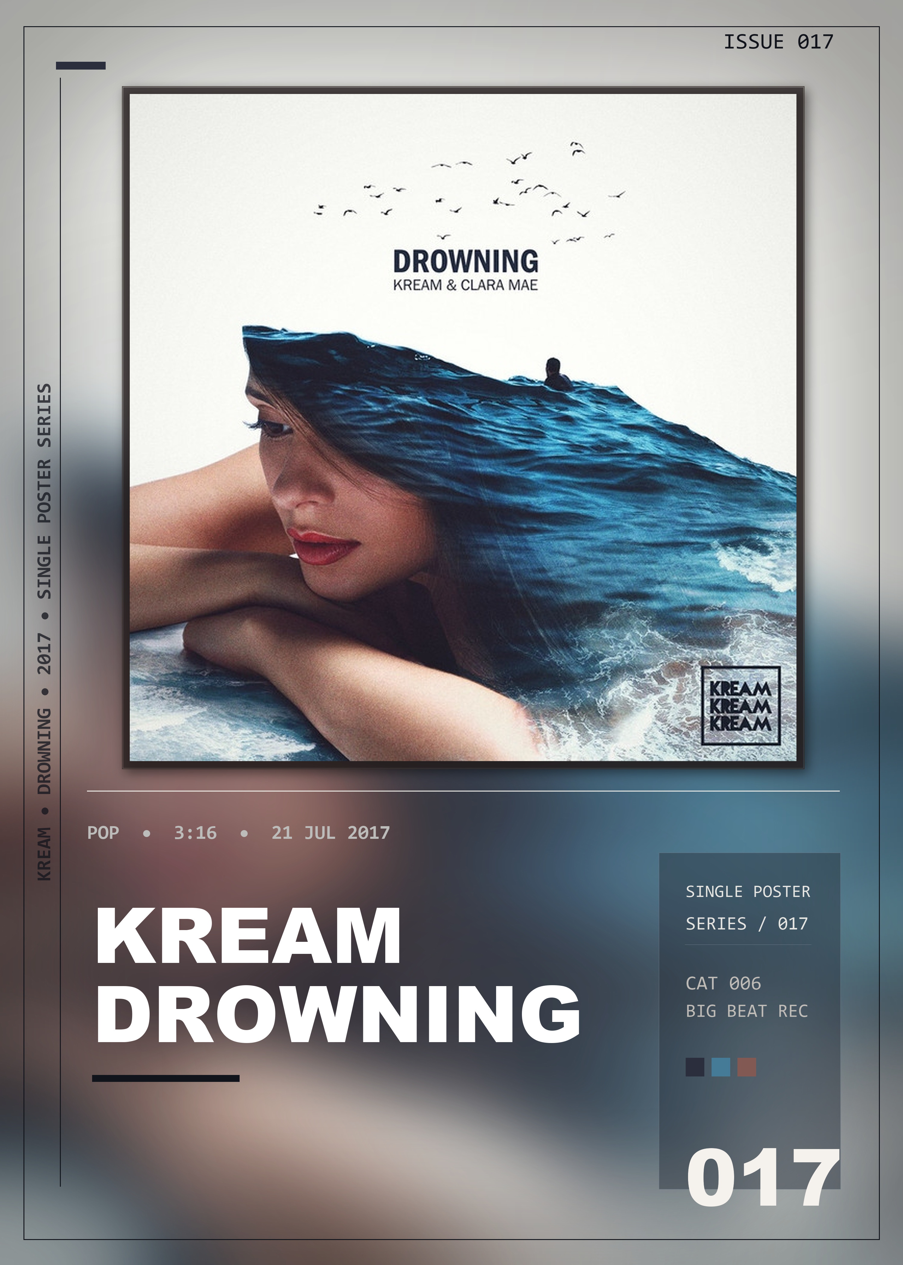 Music poster: KREAM - Drowning