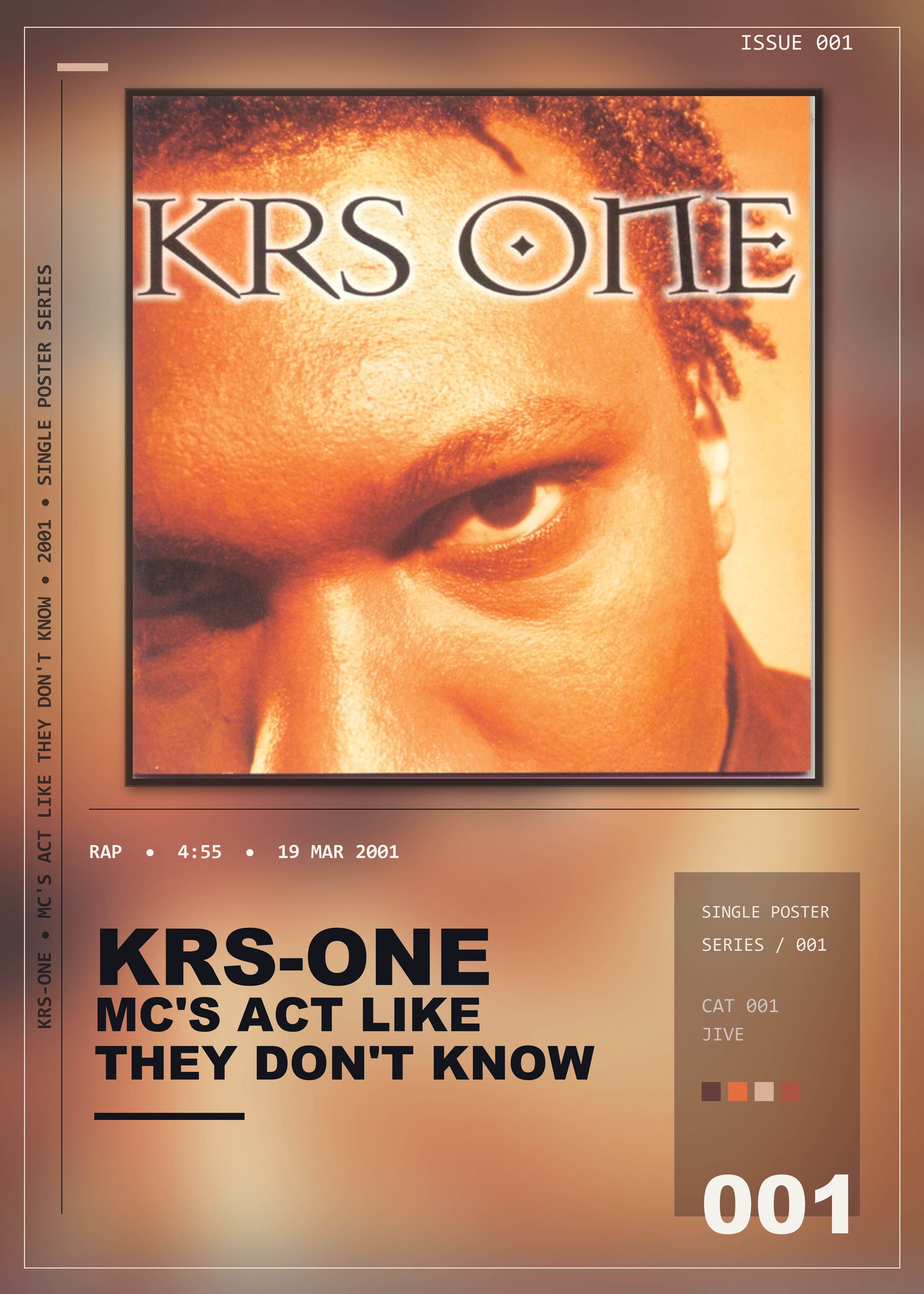 Music poster: KRS-One - MCs Act Like They Dont Know