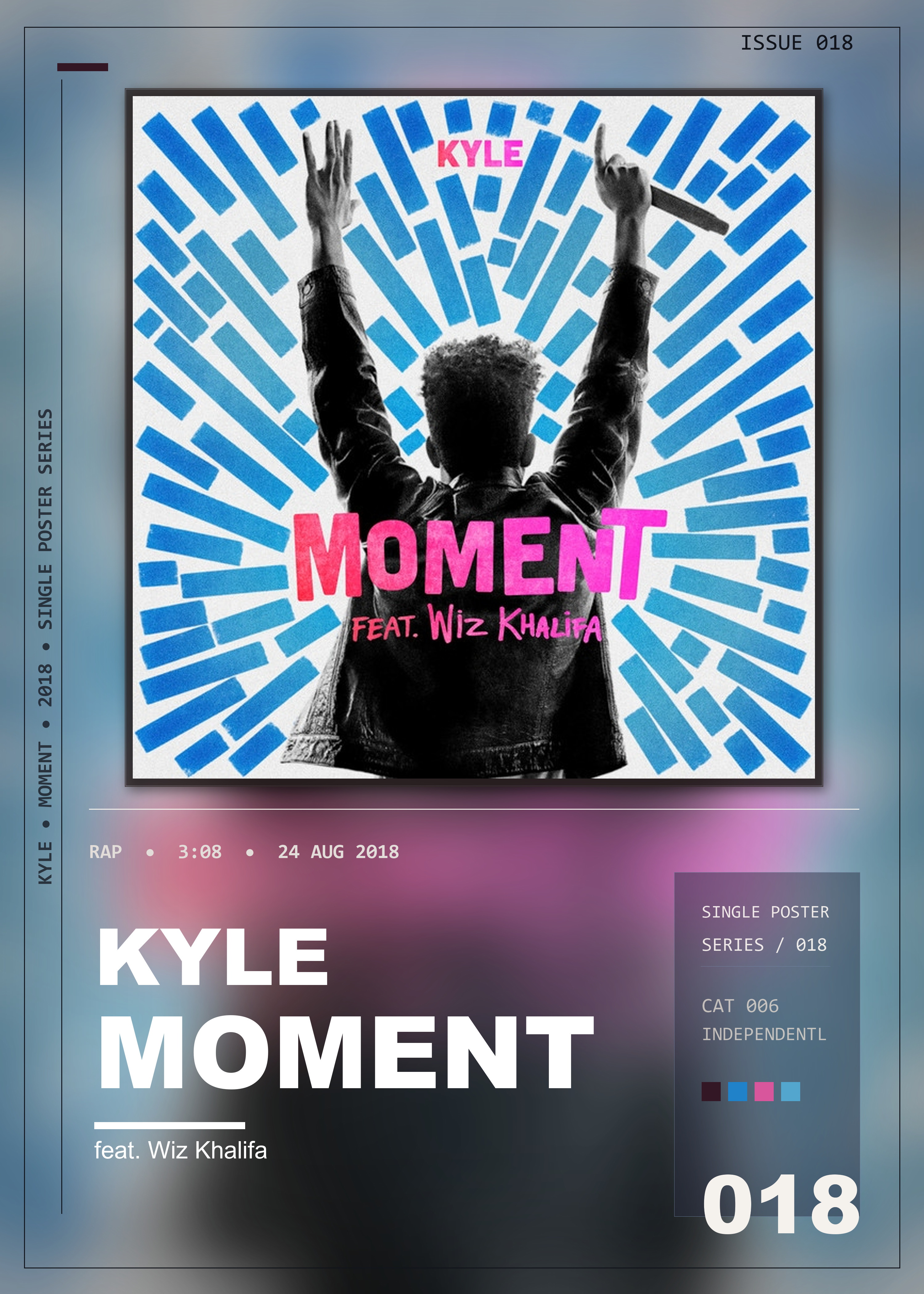 Music poster: KYLE - Moment feat Wiz Khalifa