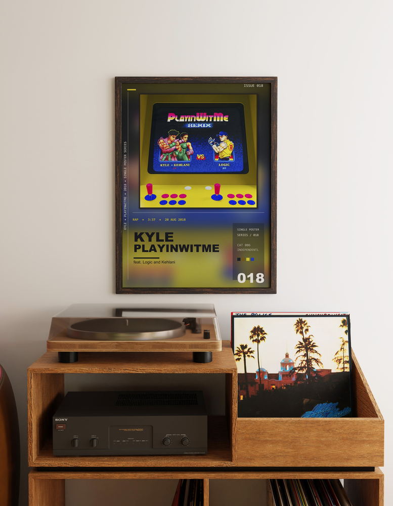Music poster: KYLE - Playinwitme Remix feat Logic and Kehlani