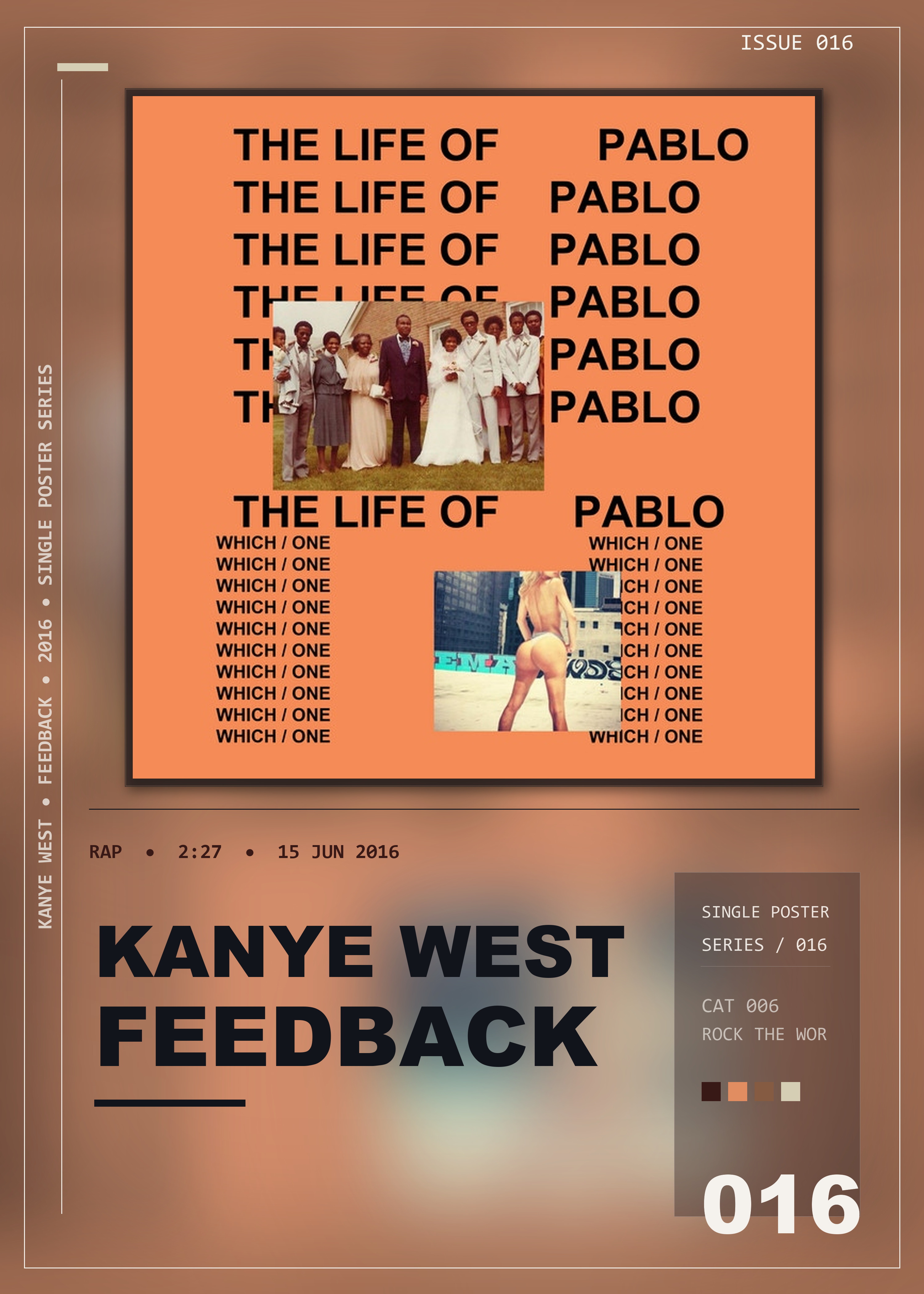 Music poster: Kanye West - Feedback