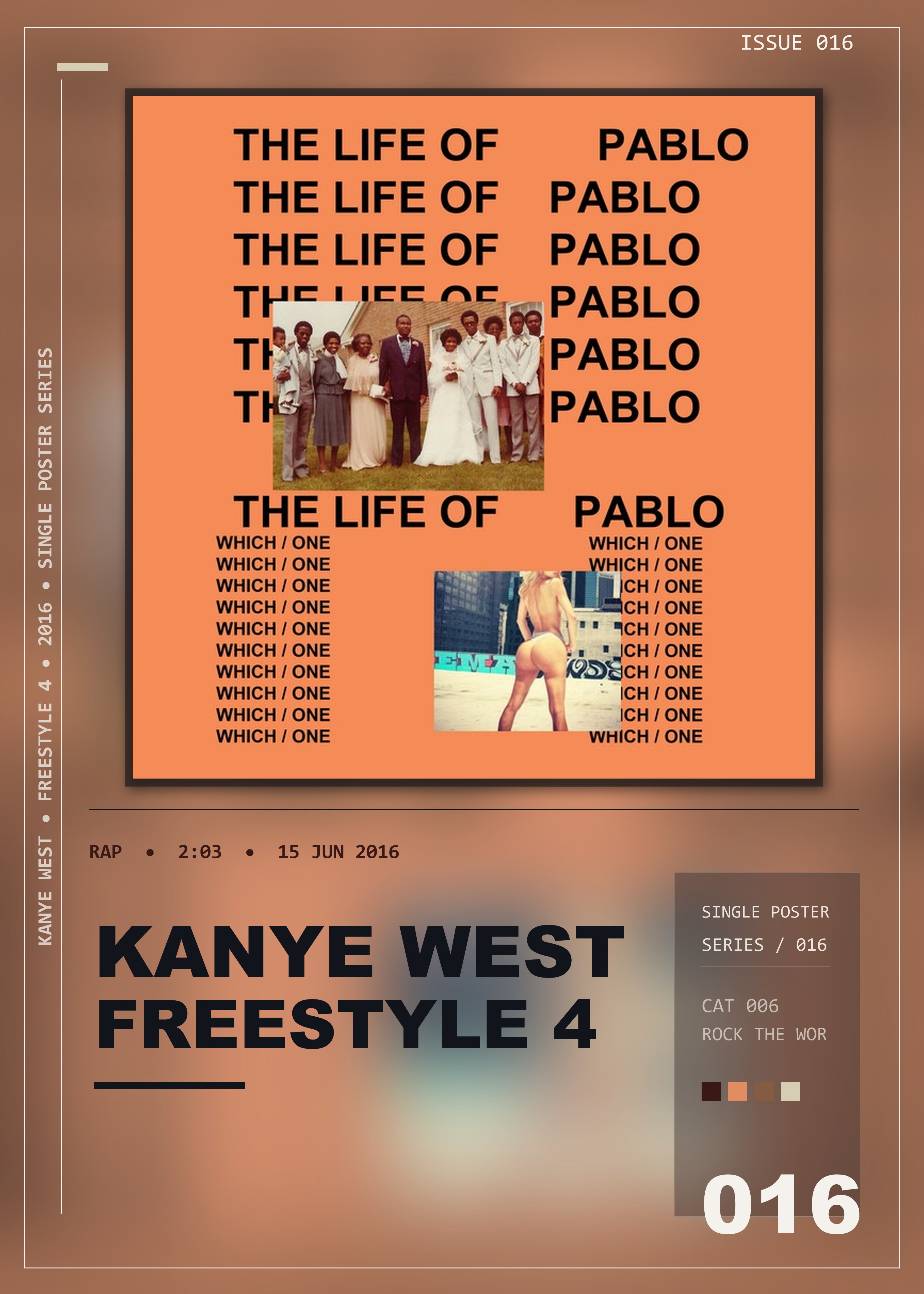 Music poster: Kanye West - Freestyle 4
