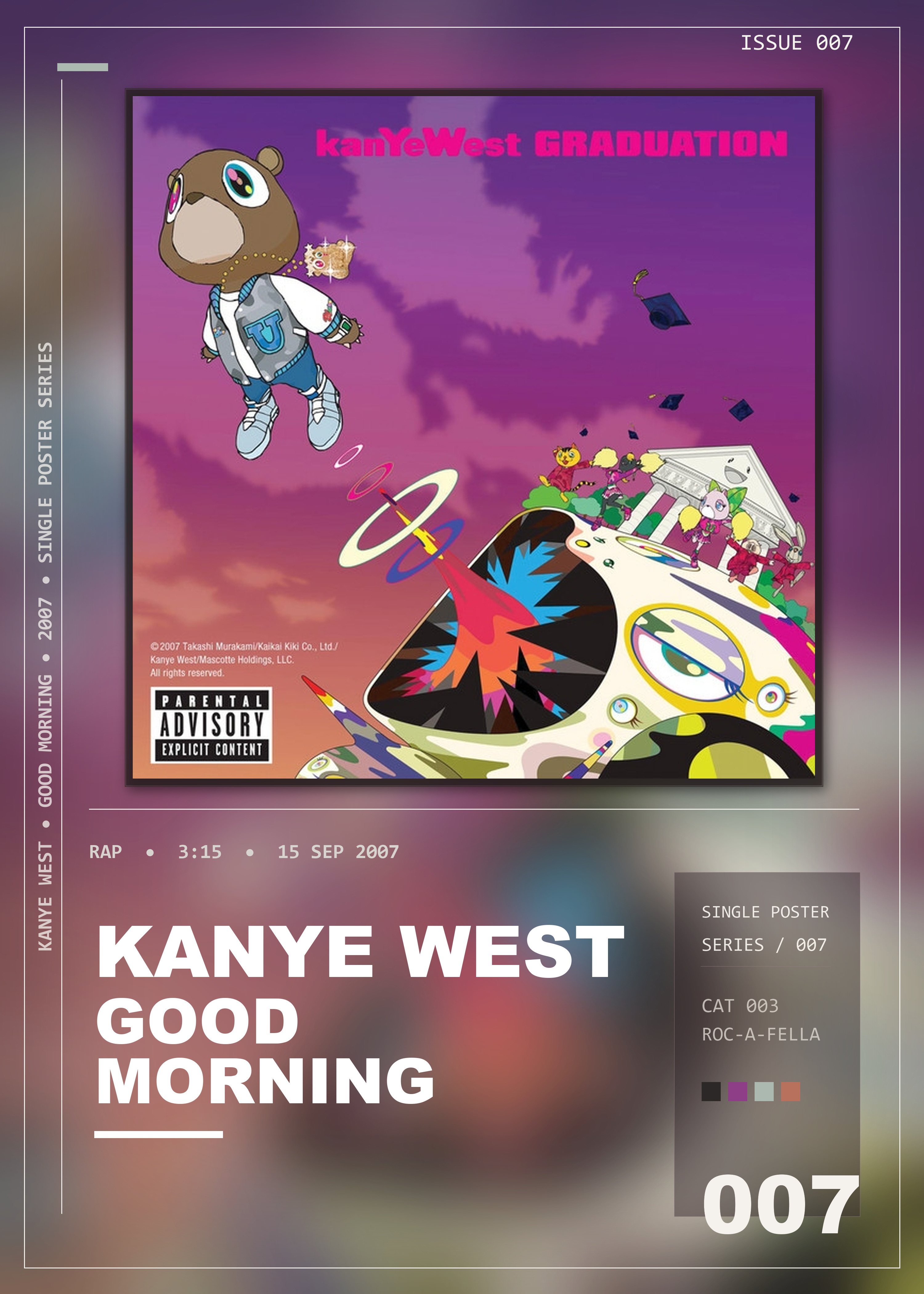 Music poster: Kanye West - Good Morning