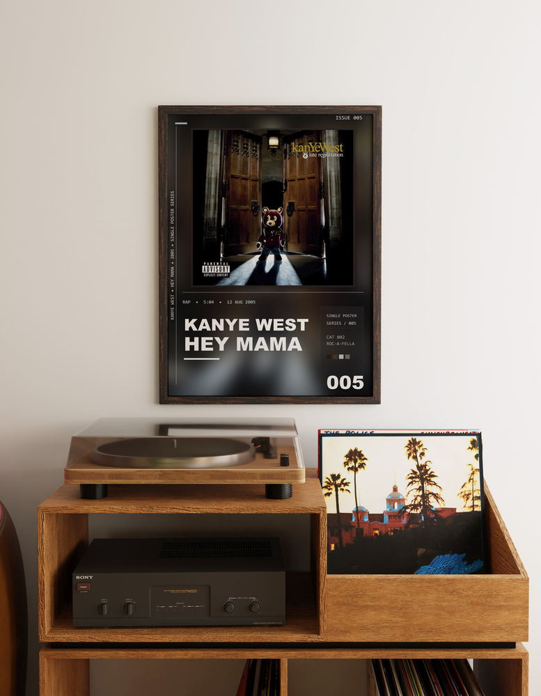 Music poster: Kanye West - Hey Mama