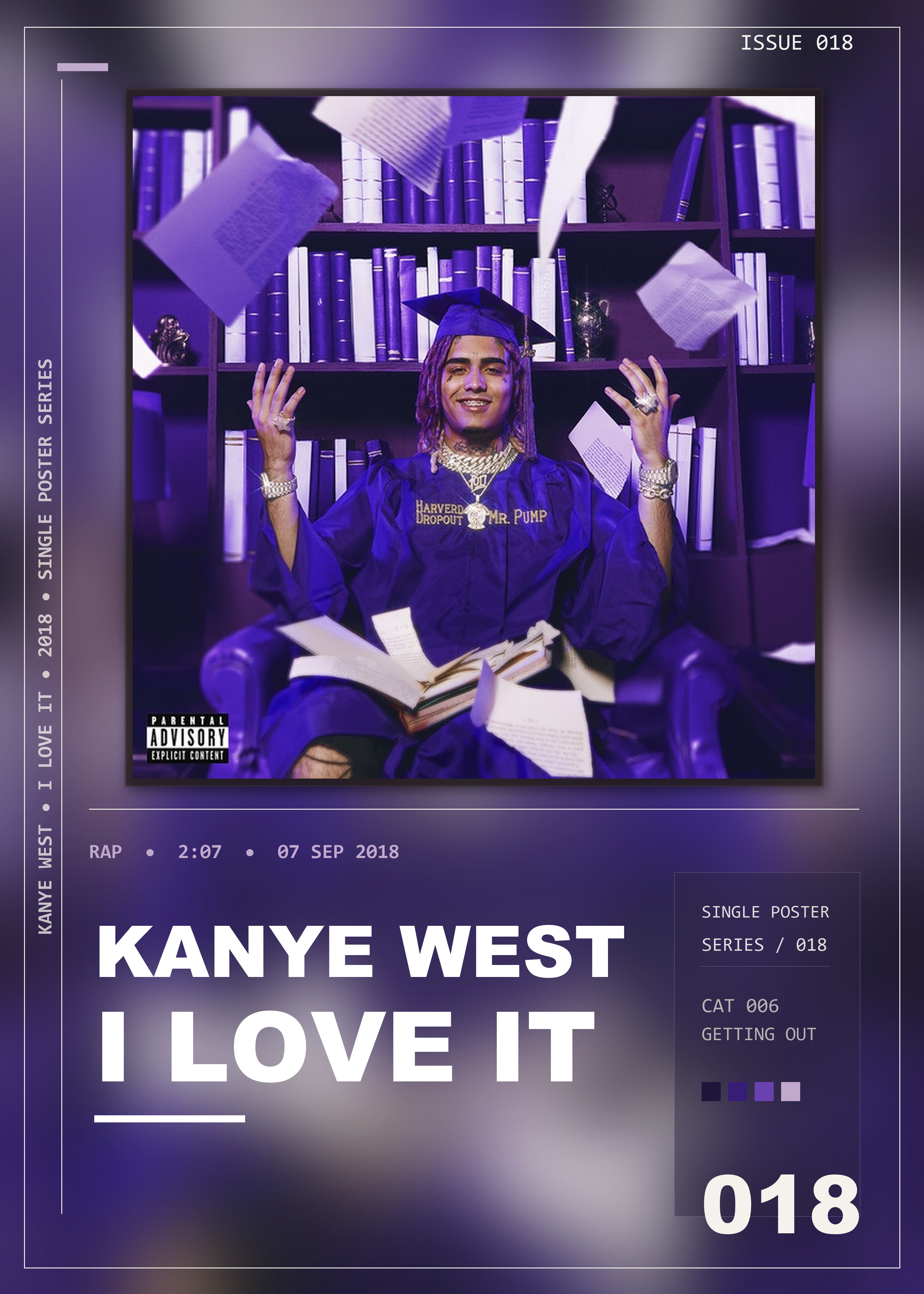 Music poster: Kanye West - I Love It