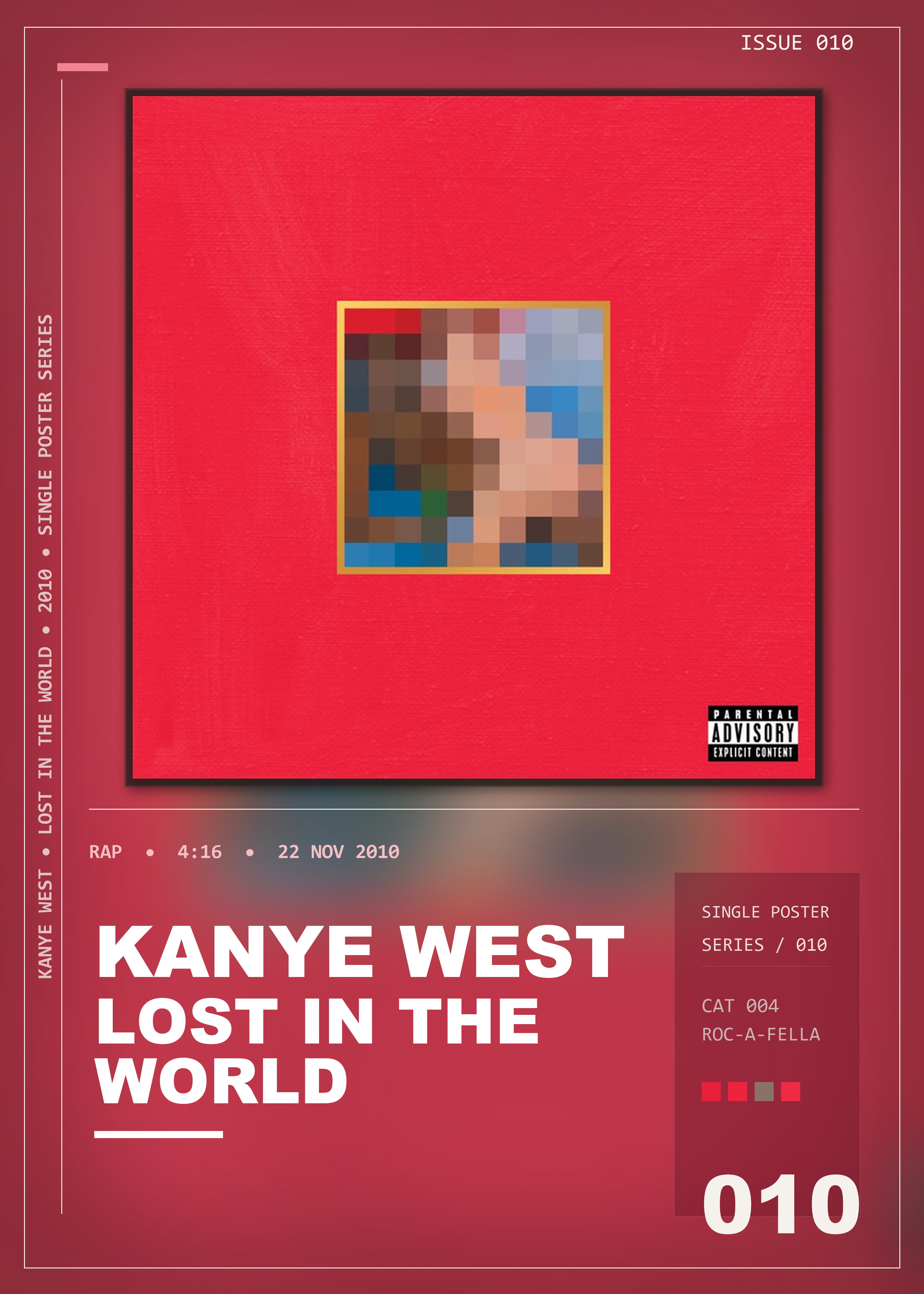 Music poster: Kanye West - Lost In The World
