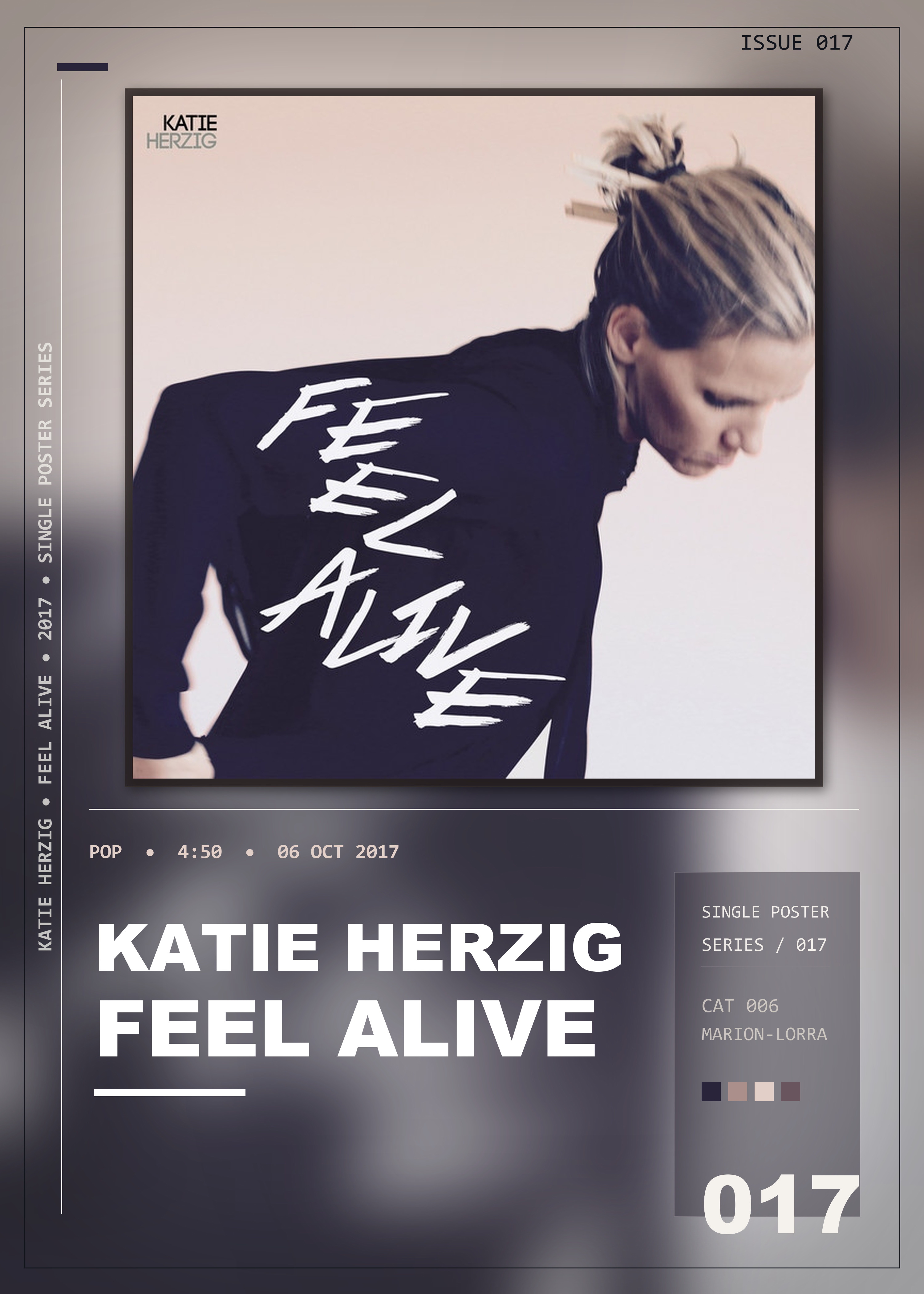Music poster: Katie Herzig - Feel Alive