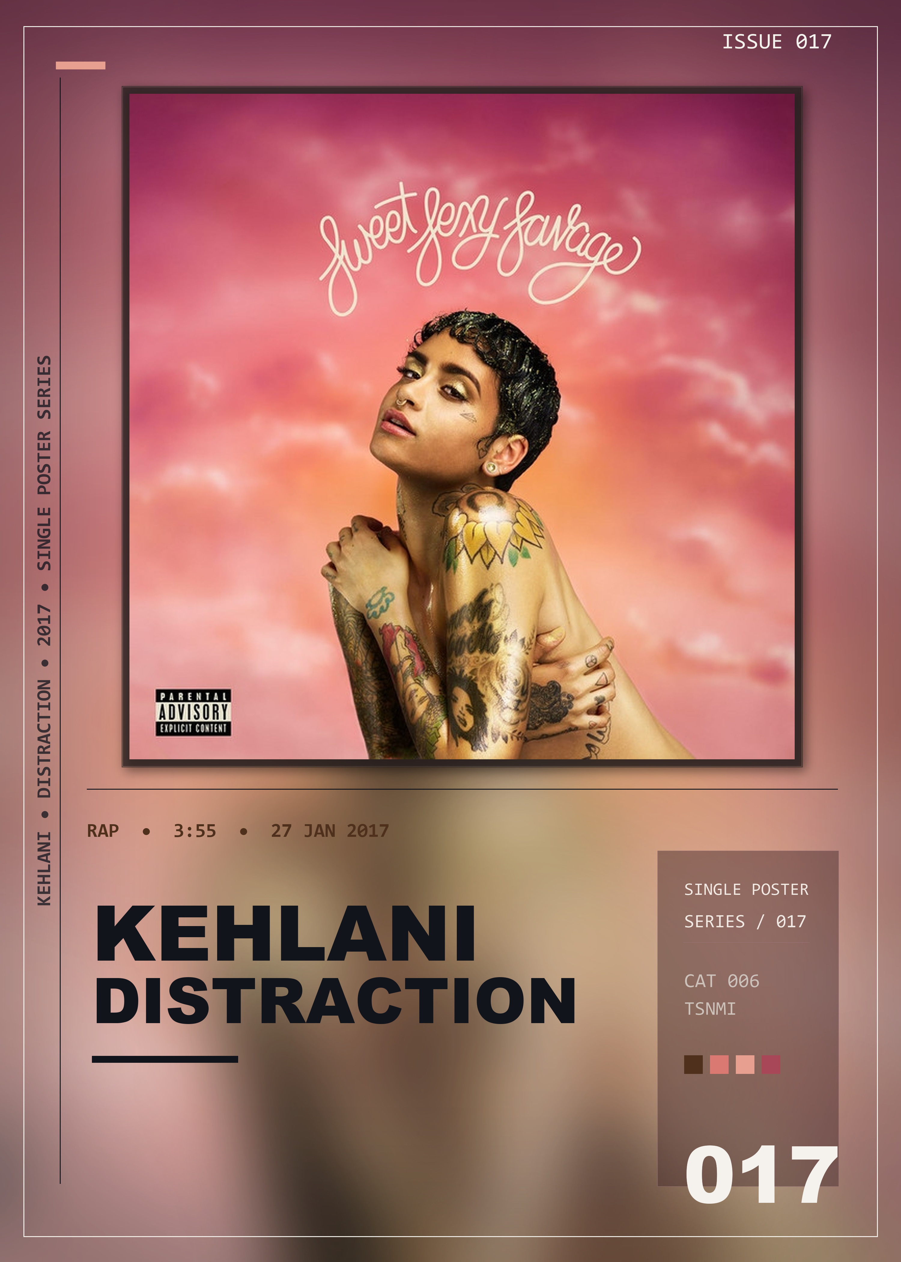 Music poster: Kehlani - Distraction