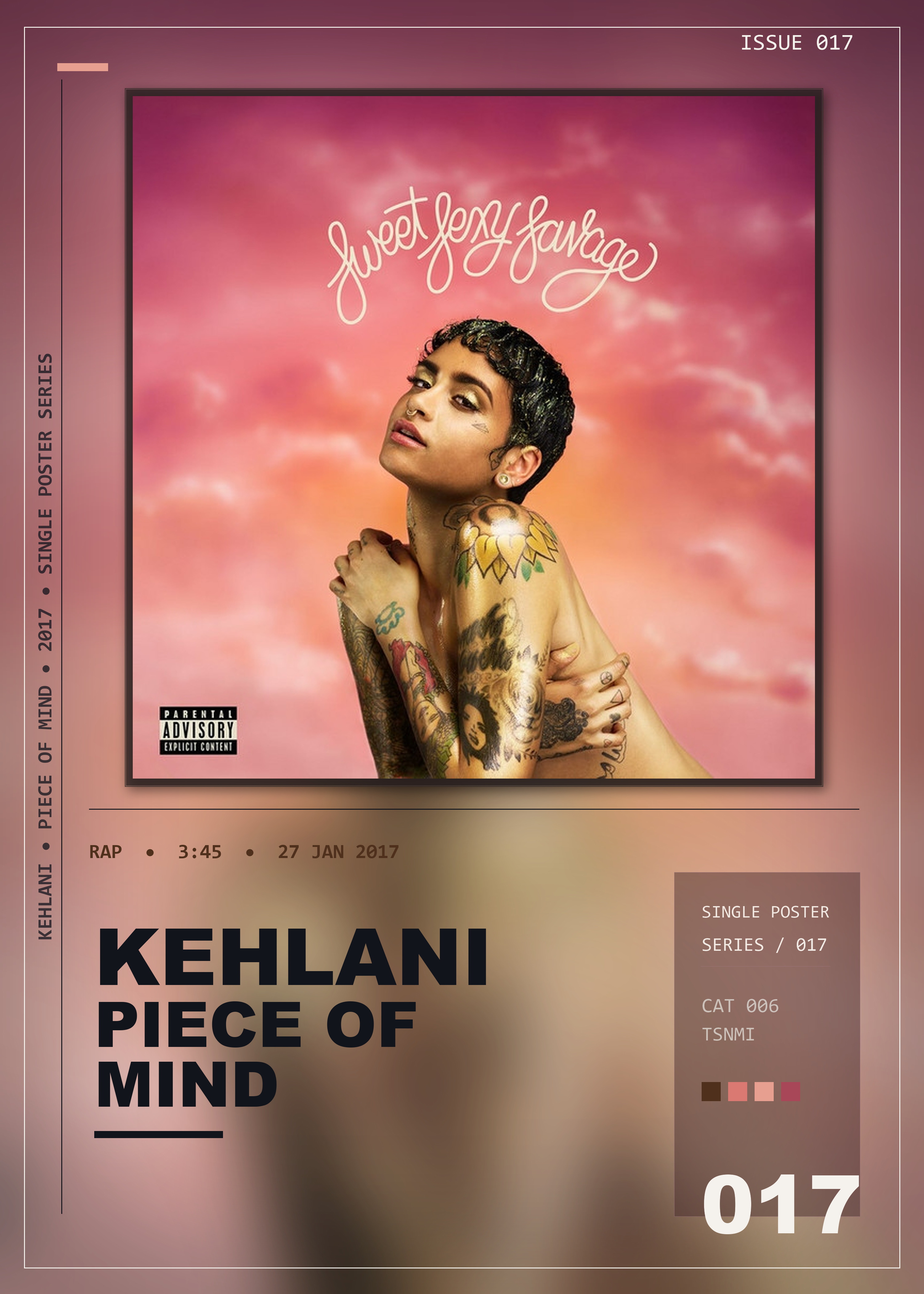 Music poster: Kehlani - Piece Of Mind
