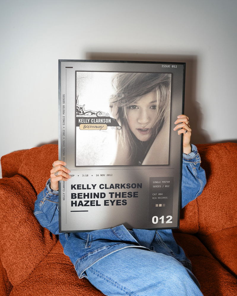 Music poster: Kelly Clarkson - Behind These Hazel Eyes